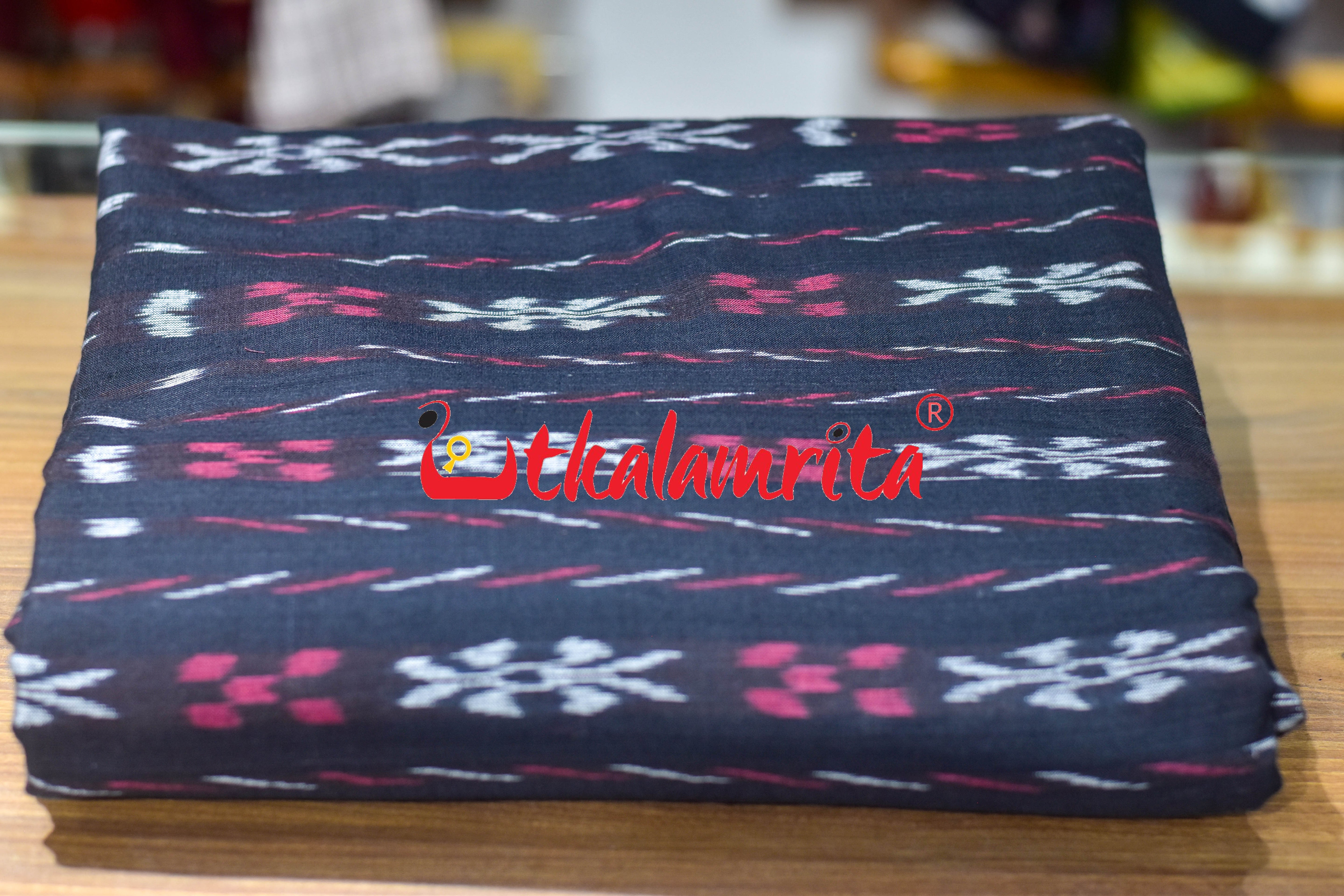 Black Pasapali Paper Design Cotton (Fabric)