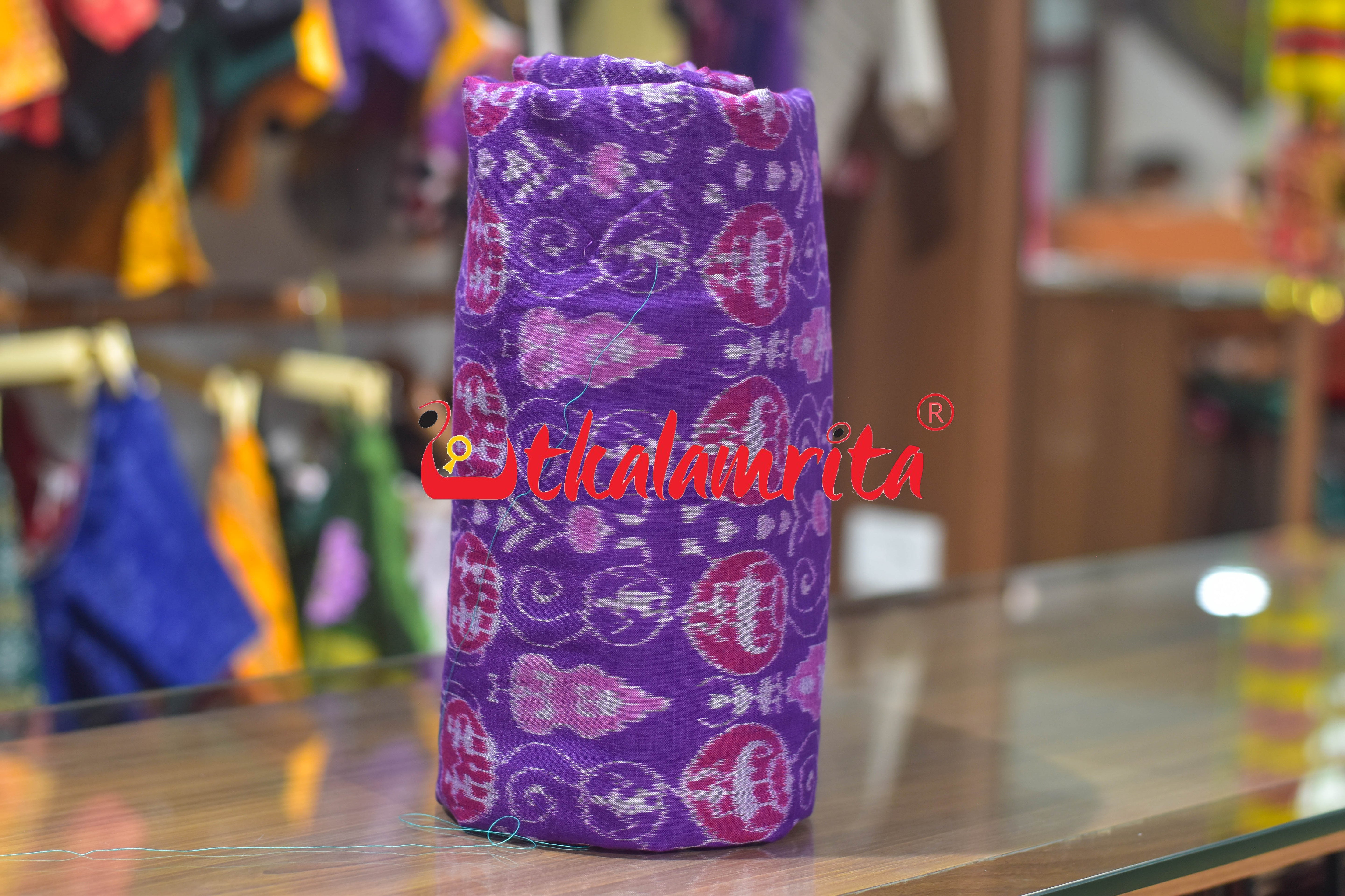Violet Jodi Tribals Sambalpuri Cotton (Fabric)