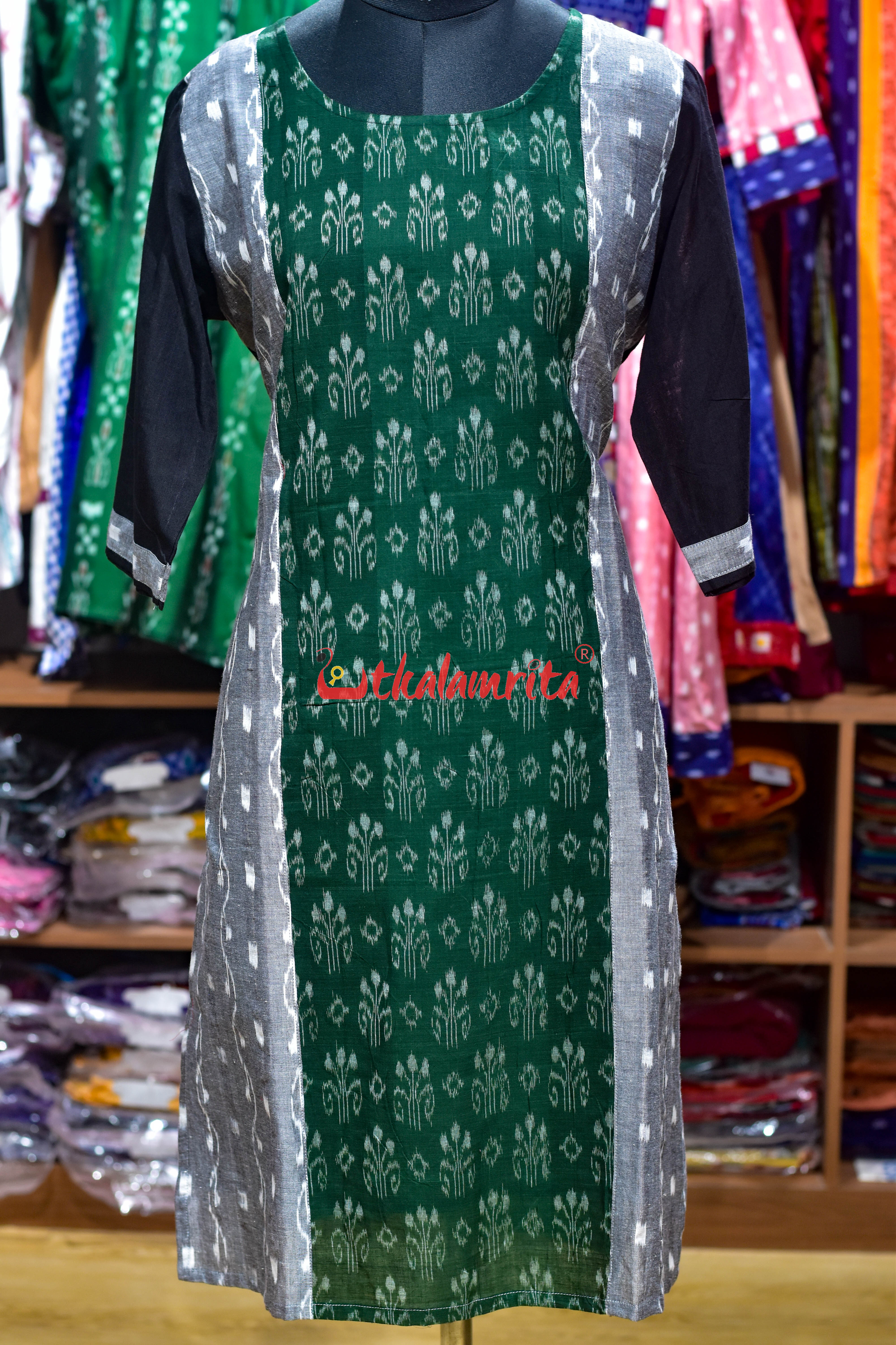 Emerald Ikat Grace (Ladies Kurti)