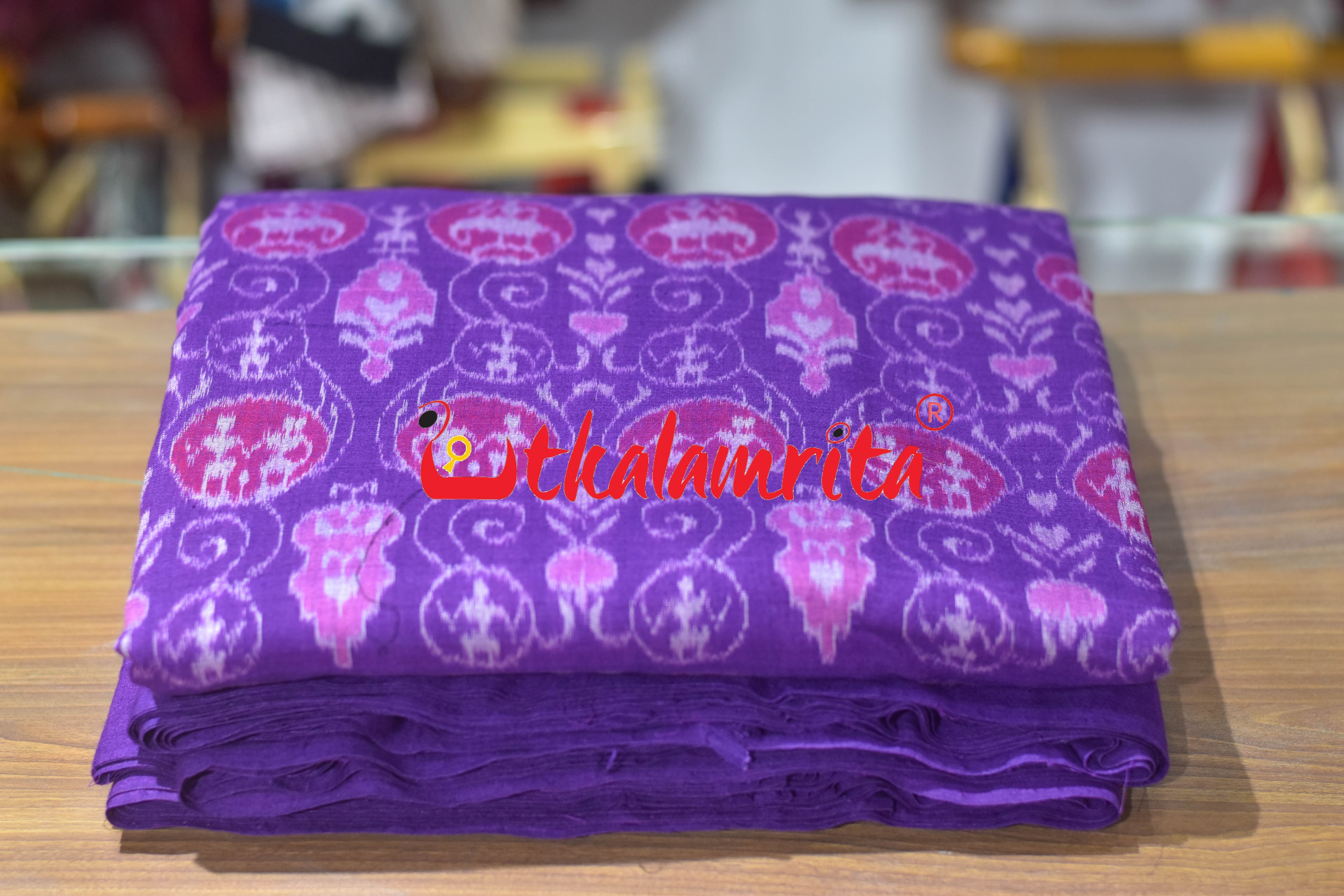 Violet Jodi Tribals Sambalpuri Cotton (Fabric)
