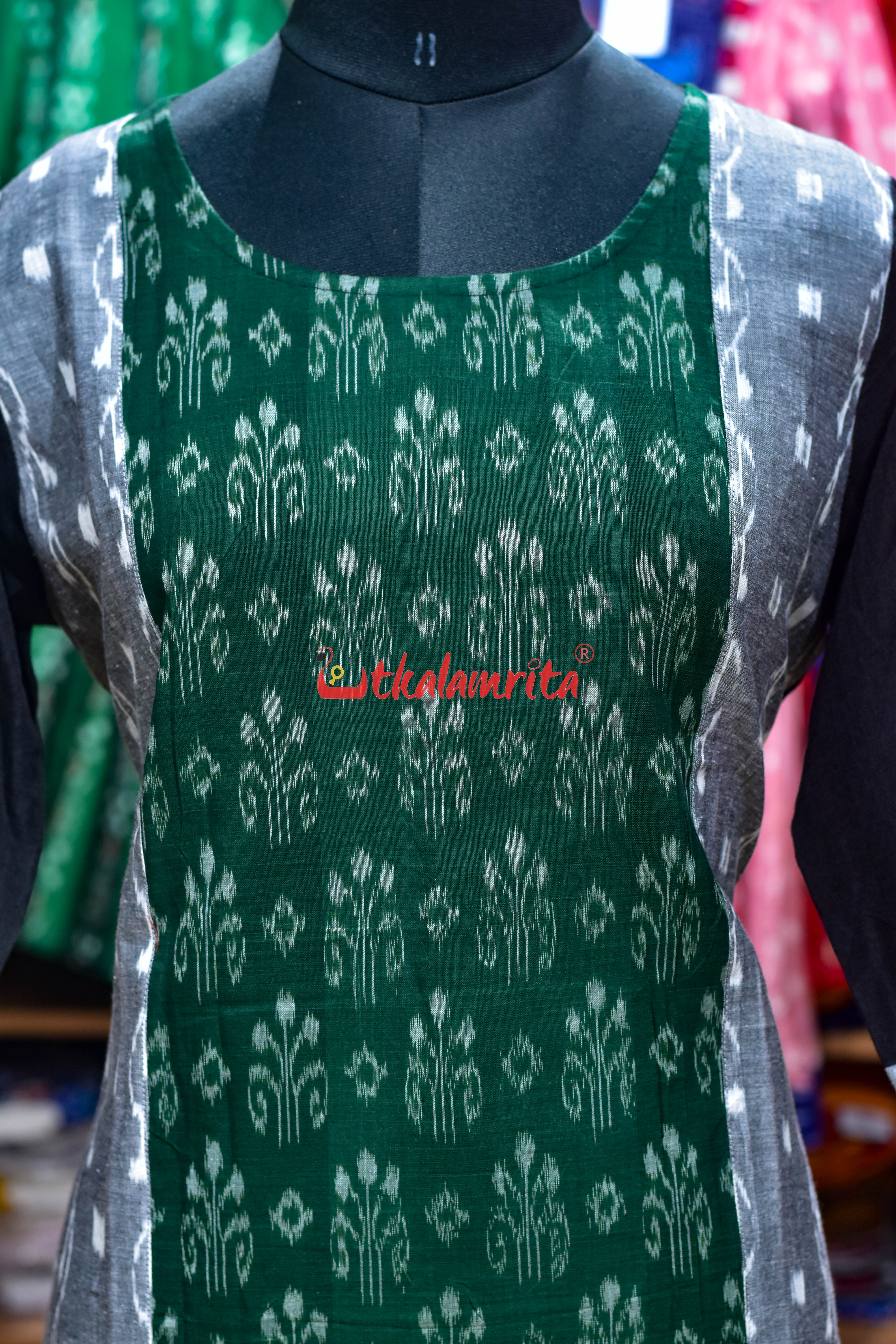 Emerald Ikat Grace (Ladies Kurti)