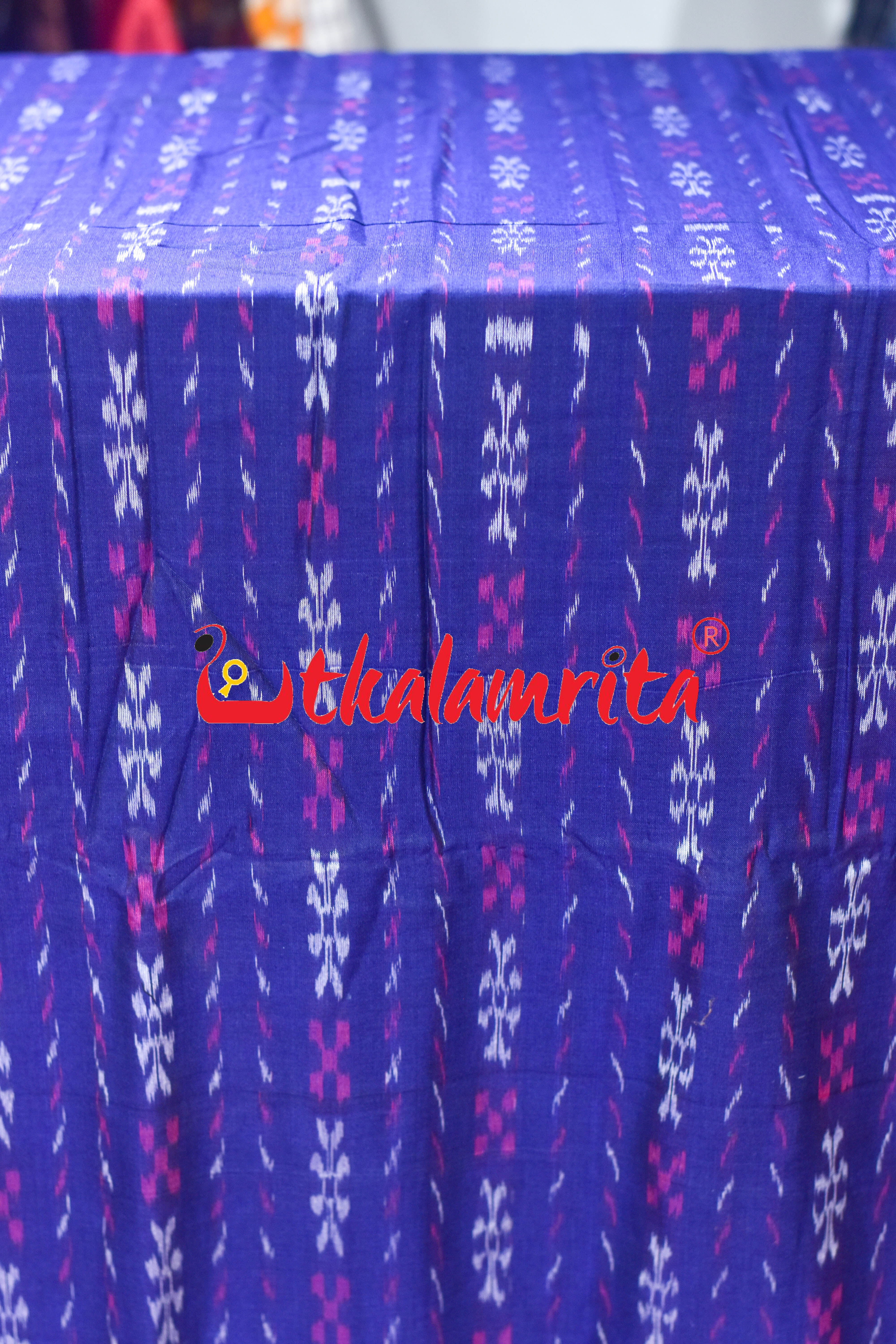 Blue Pasapali Paper Design Cotton (Fabric)