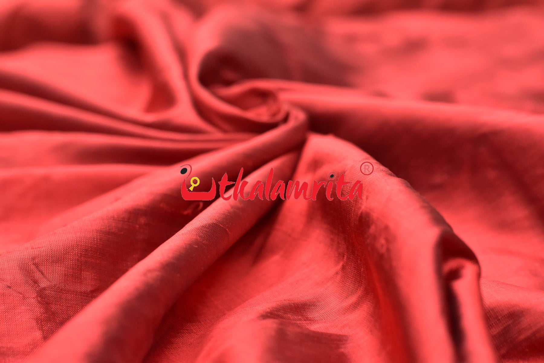 Maroon Rudrakhya Border Silk (Fabric)