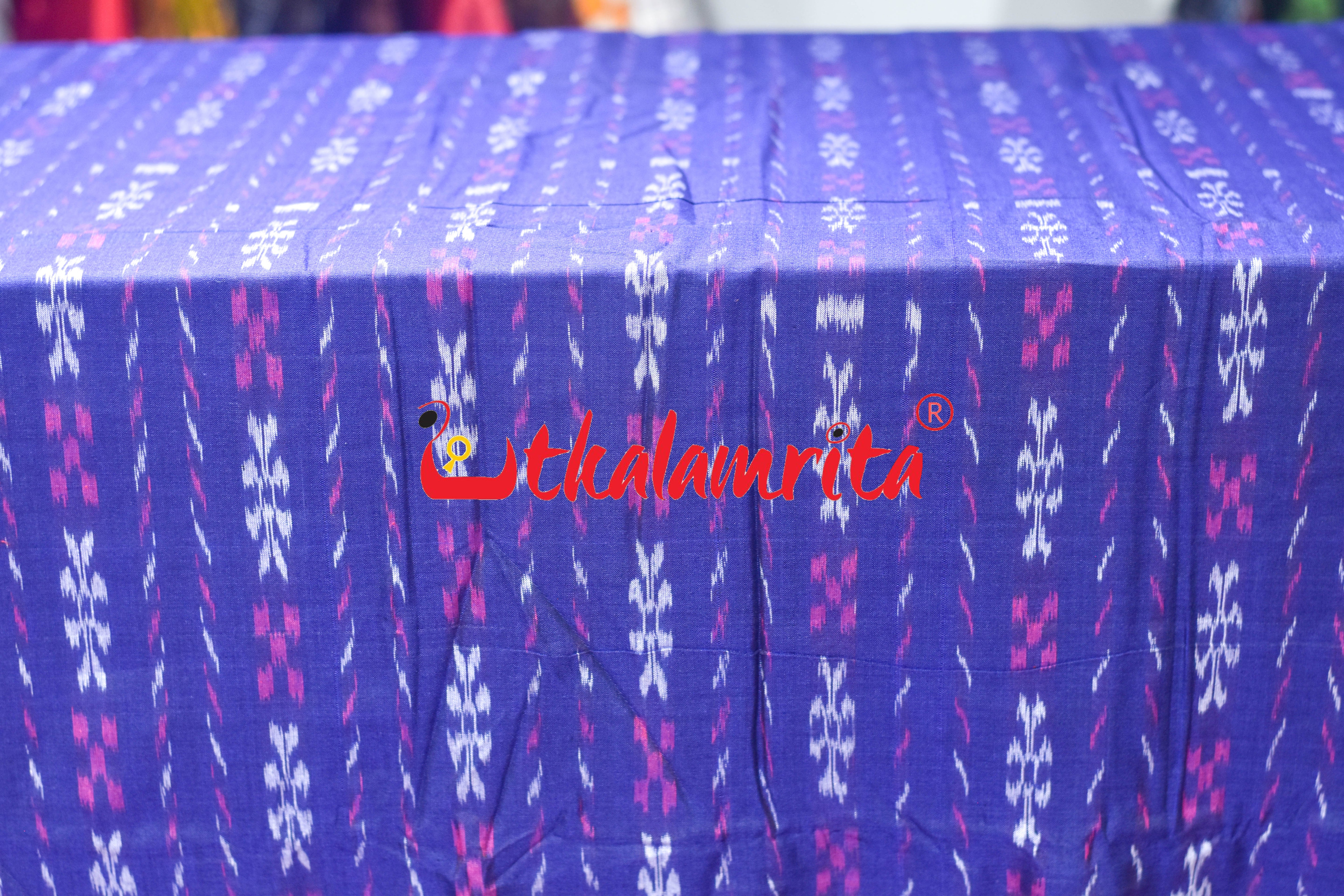 Blue Pasapali Paper Design Cotton (Fabric)