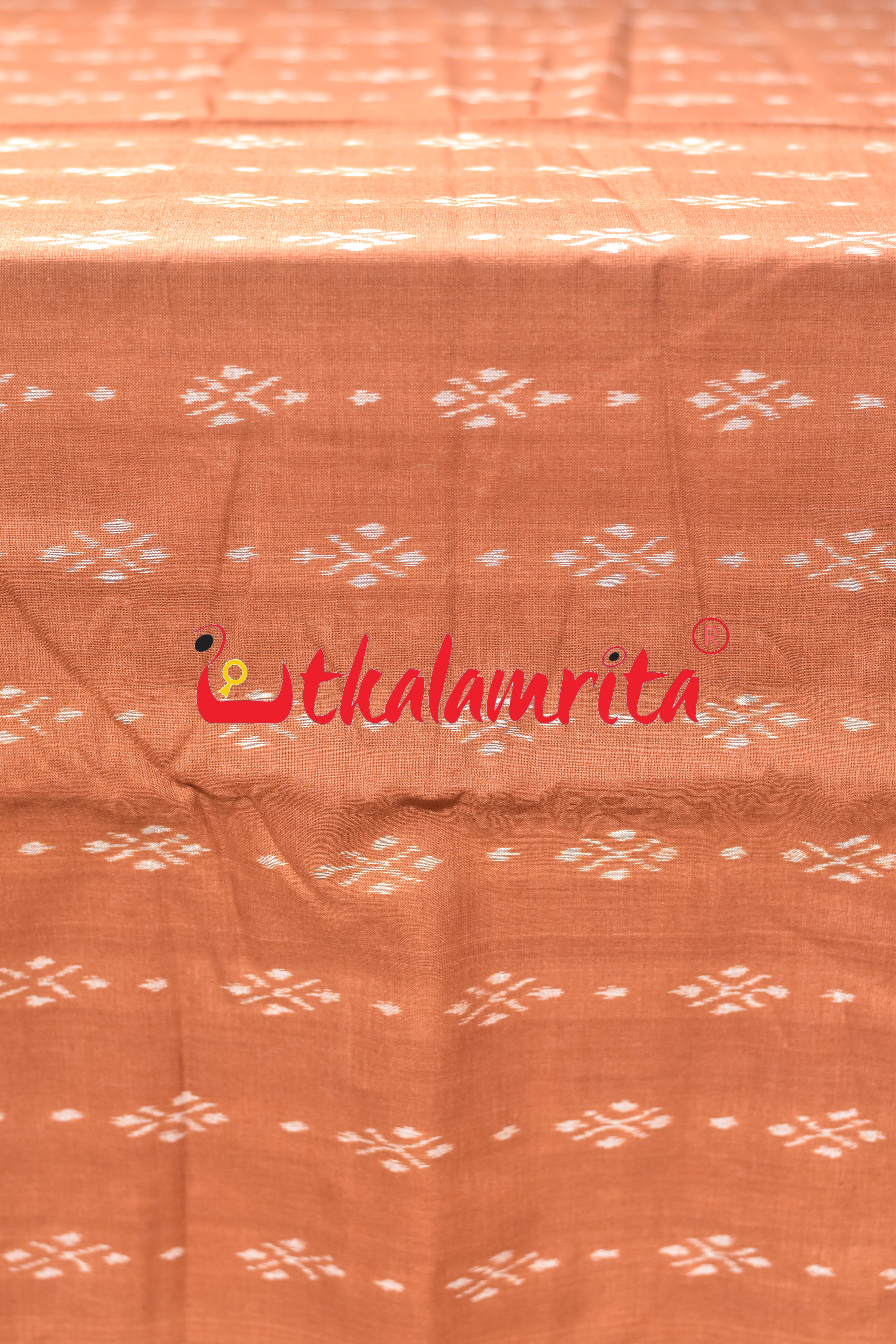 Brown Phula Thikiri Sambalpuri Cotton (Fabric)