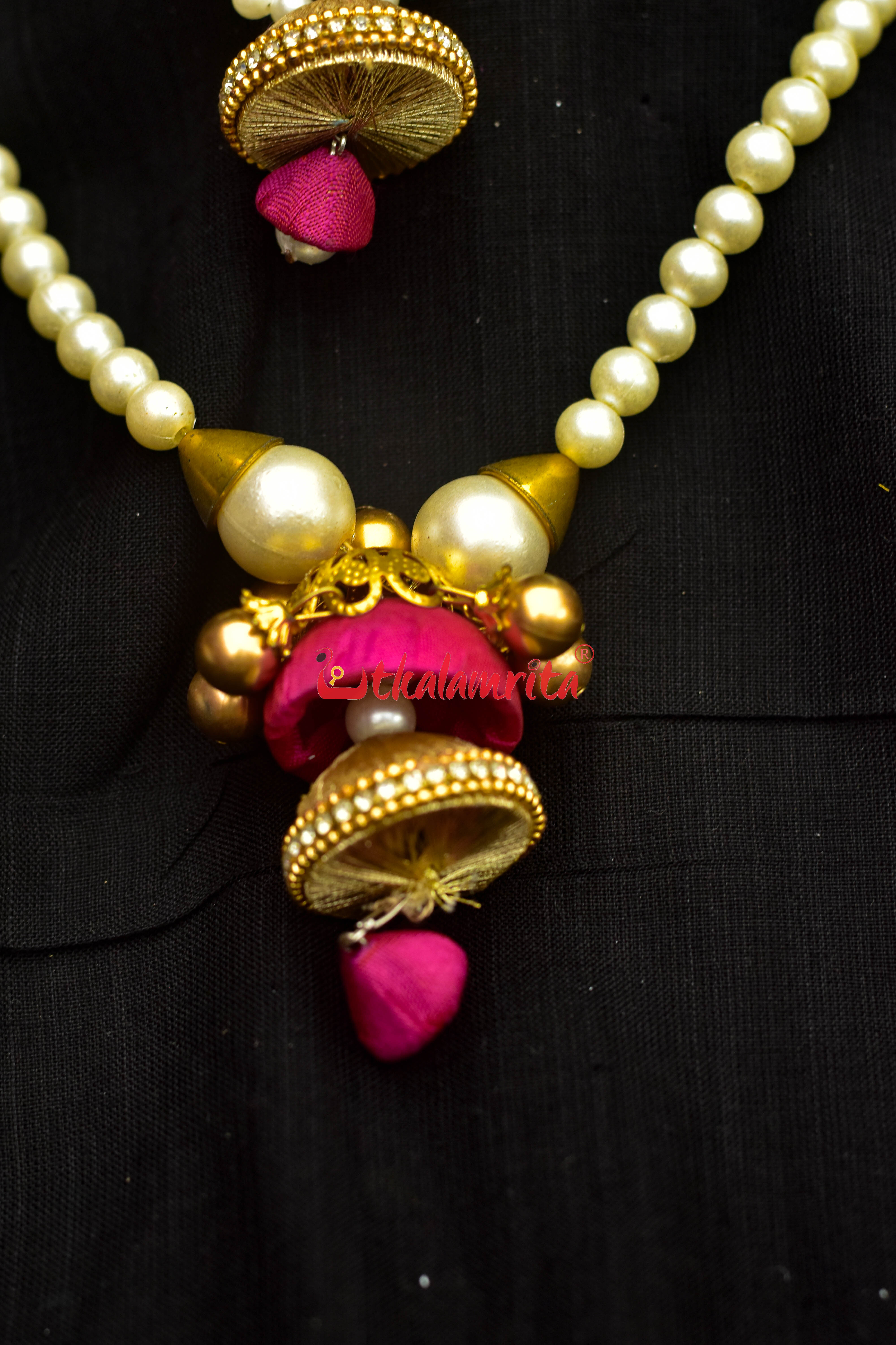 Rani pearl handloom jewellery set