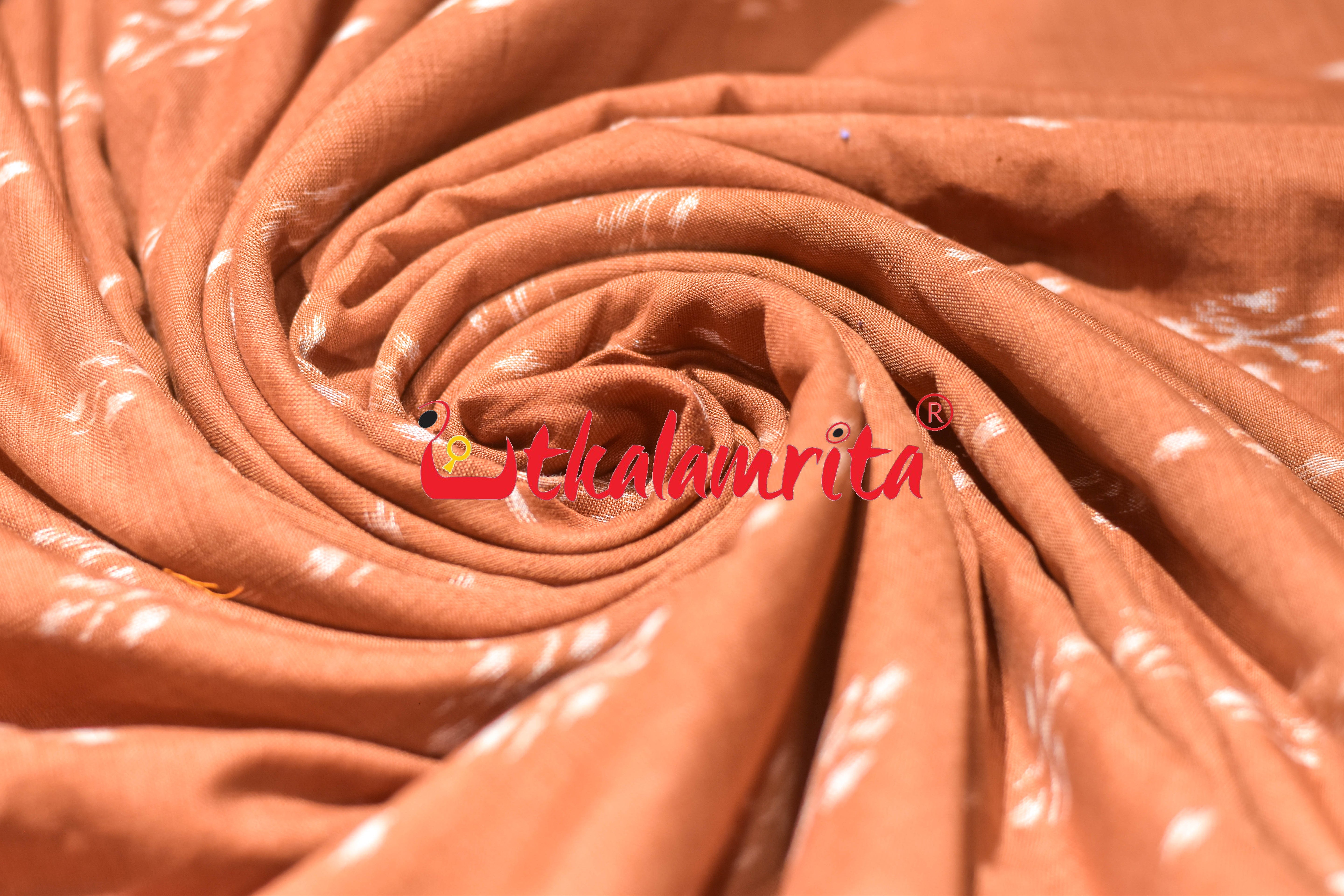 Brown Phula Thikiri Sambalpuri Cotton (Fabric)