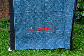 Blue Lion Elephant Sambalpuri Cotton Saree