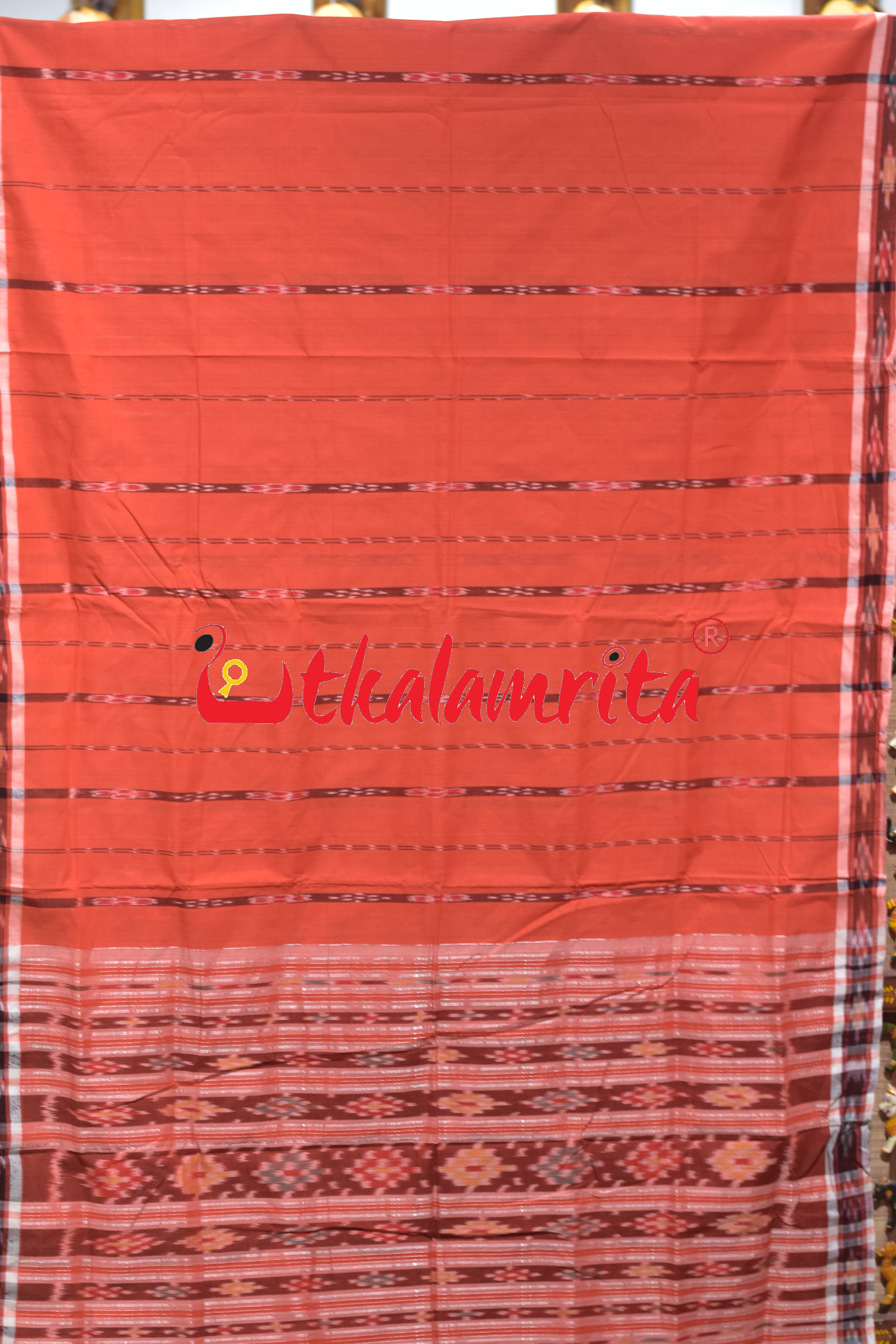 Carrot Paper Pittala Single Cotton Saree