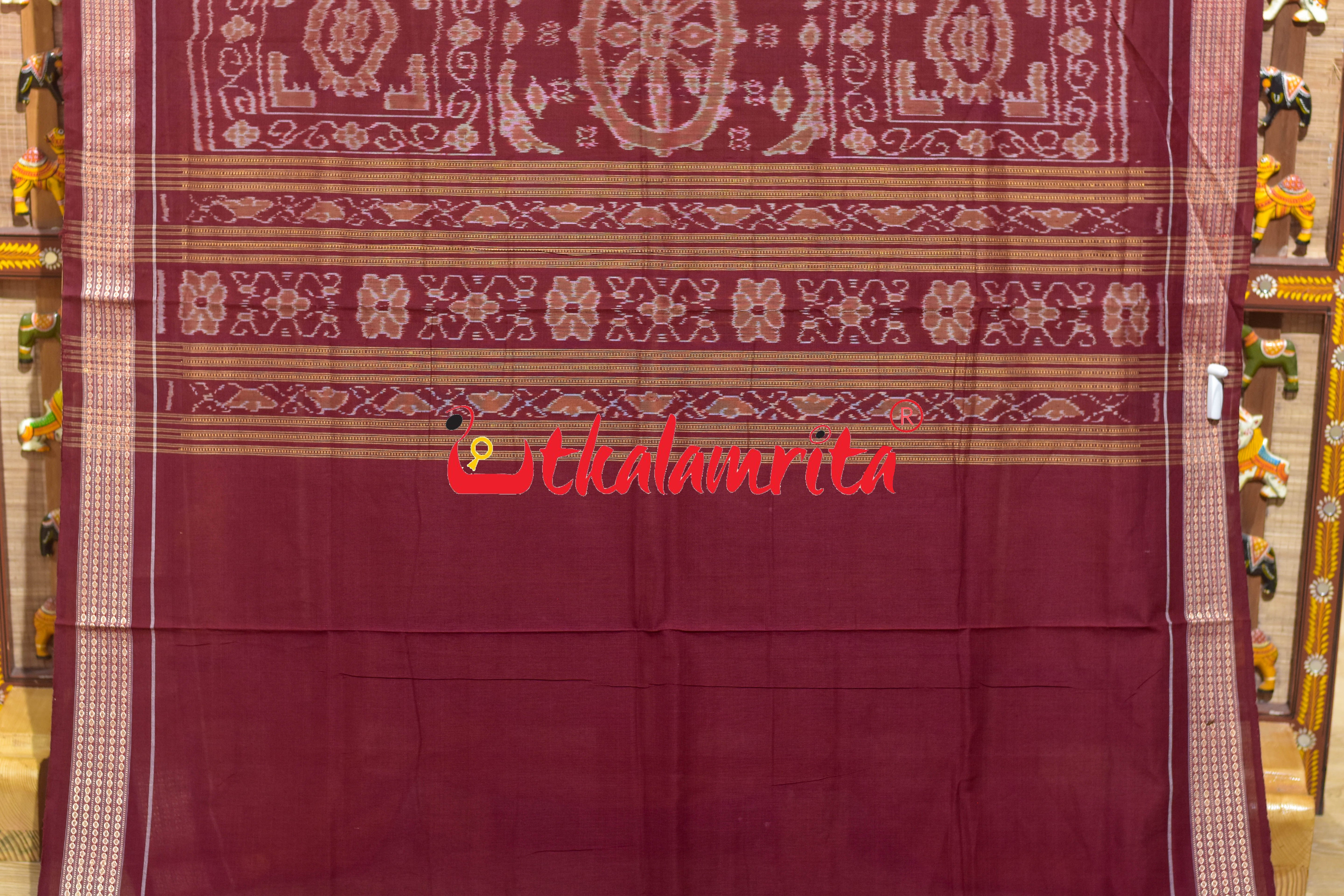 Mustard Sakta Bandha Bomkai Cotton Saree