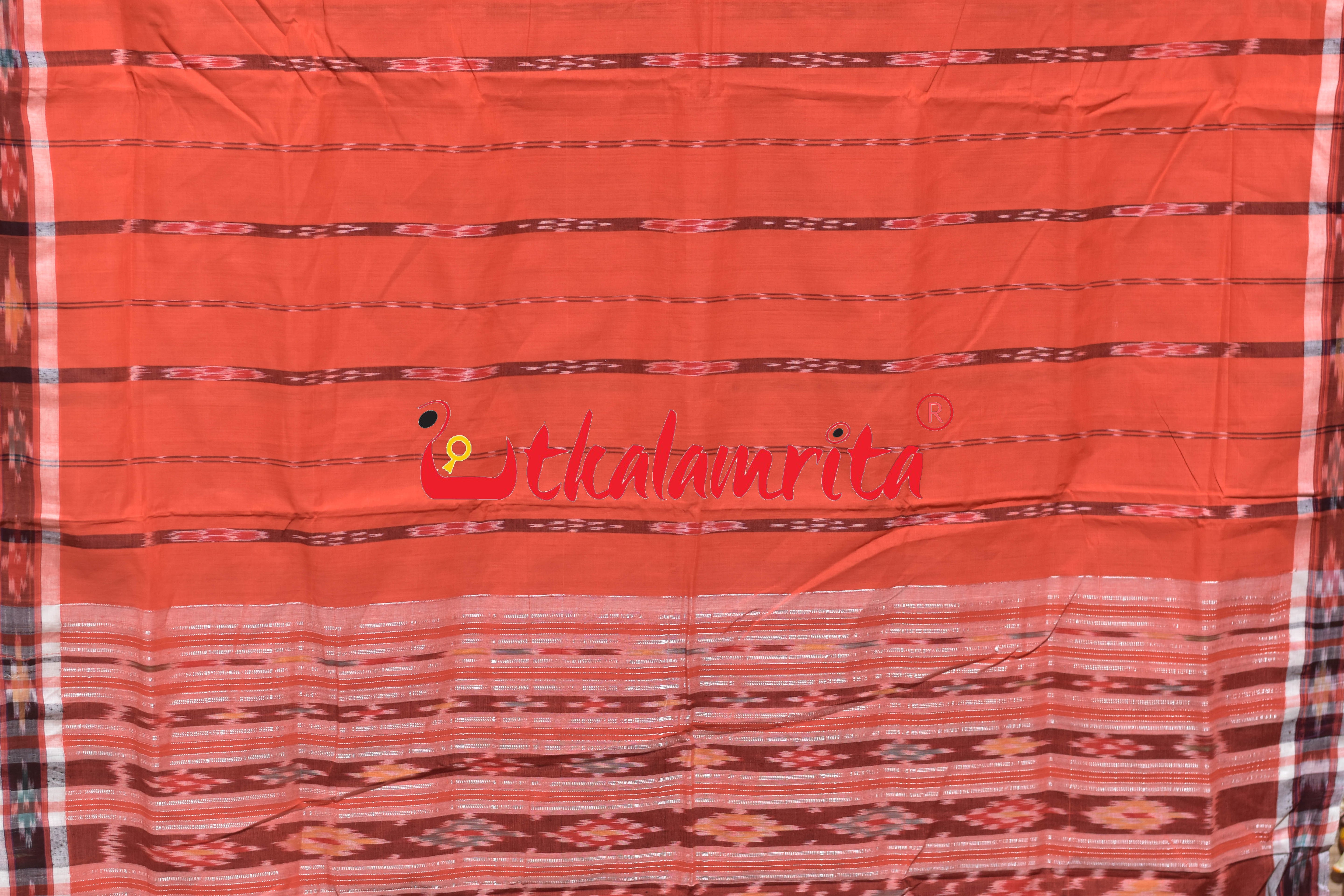 Carrot Paper Pittala Single Cotton Saree