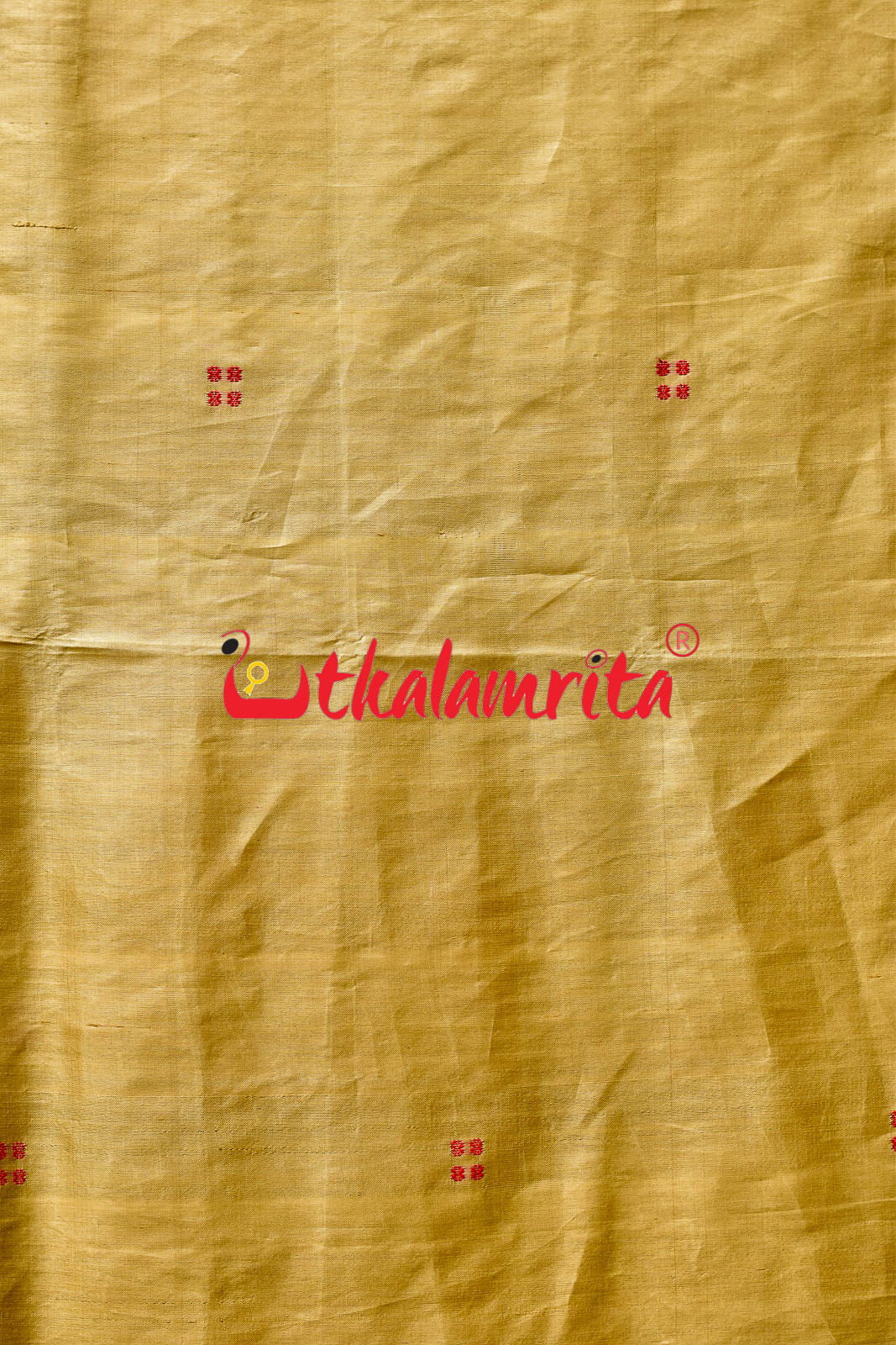 Matha Red Pasapali Jhoti Anchal Khandua Silk Saree