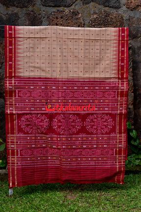 Hazar Buti Kaincha Fish Khandua Cotton Saree