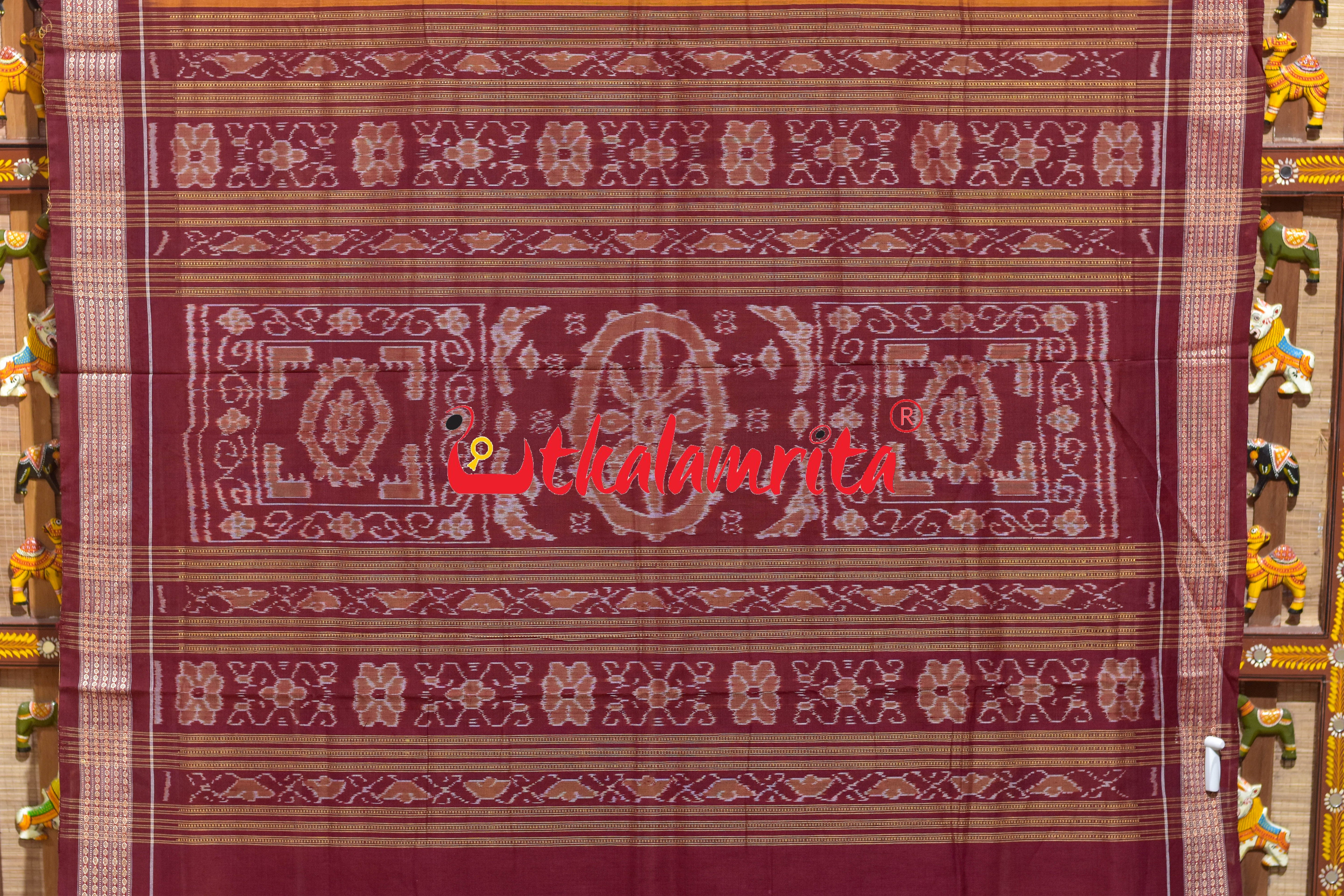 Mustard Sakta Bandha Bomkai Cotton Saree