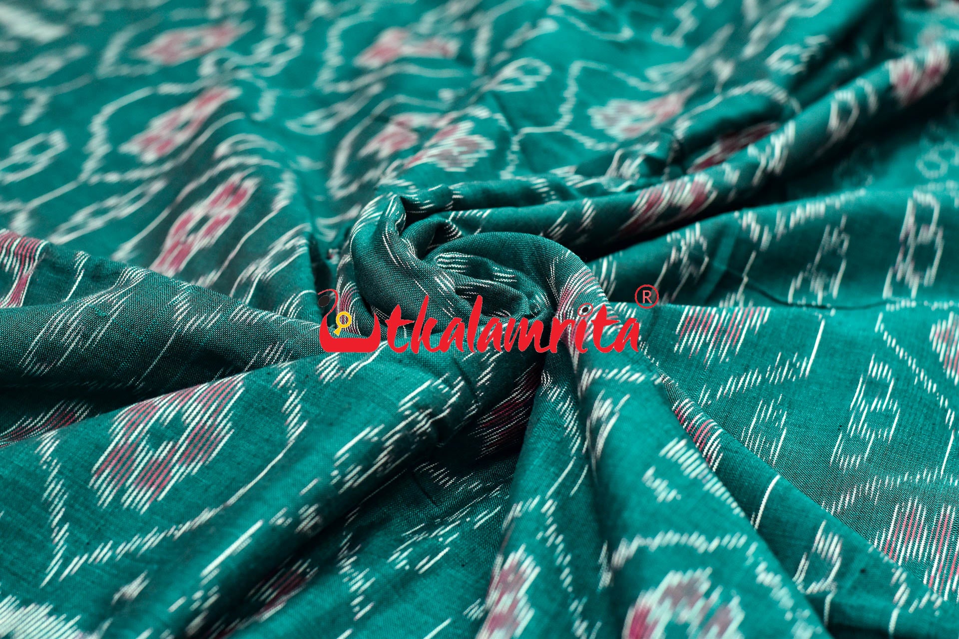 Green Phula Bandha Design (Fabric)