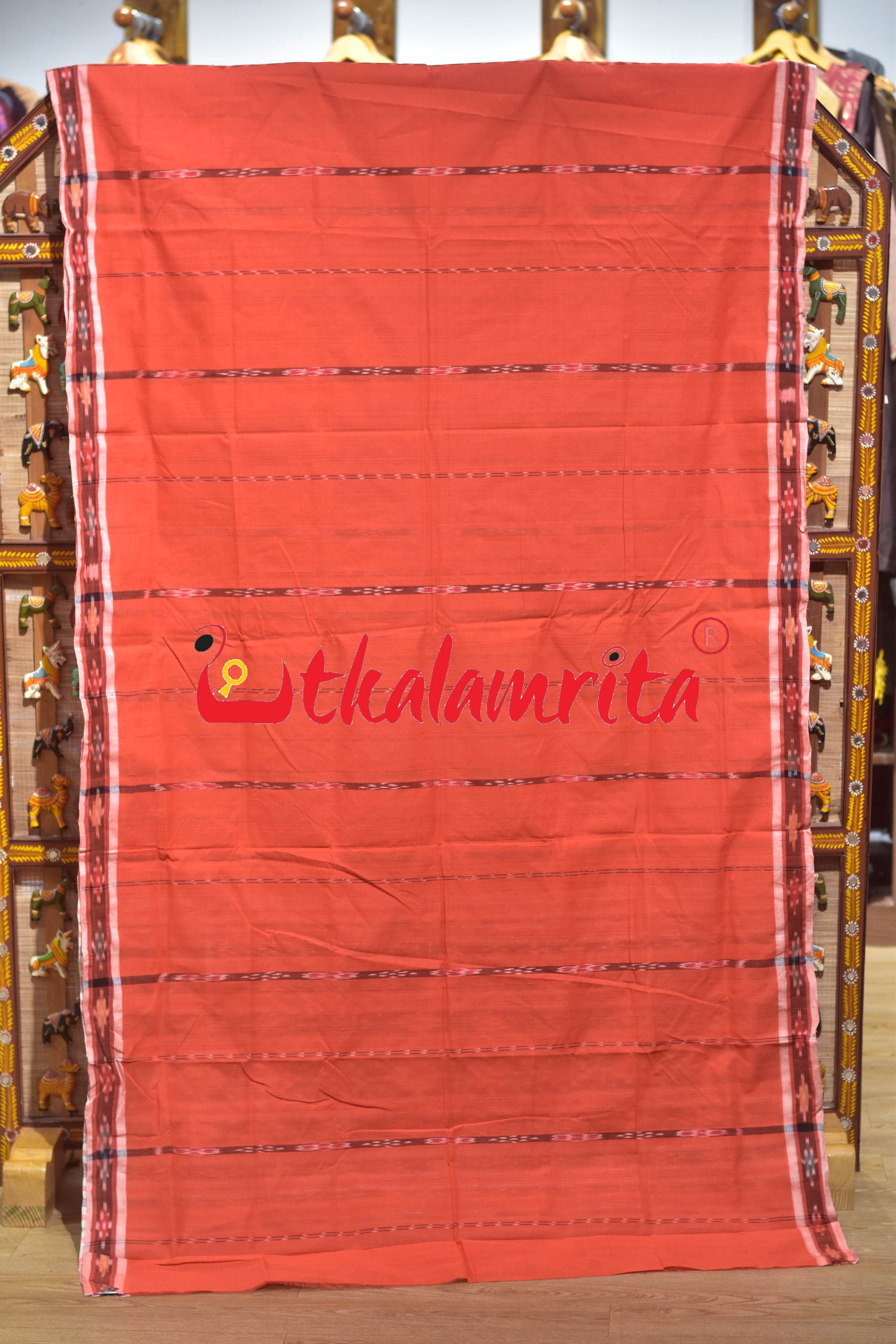 Carrot Paper Pittala Single Cotton Saree