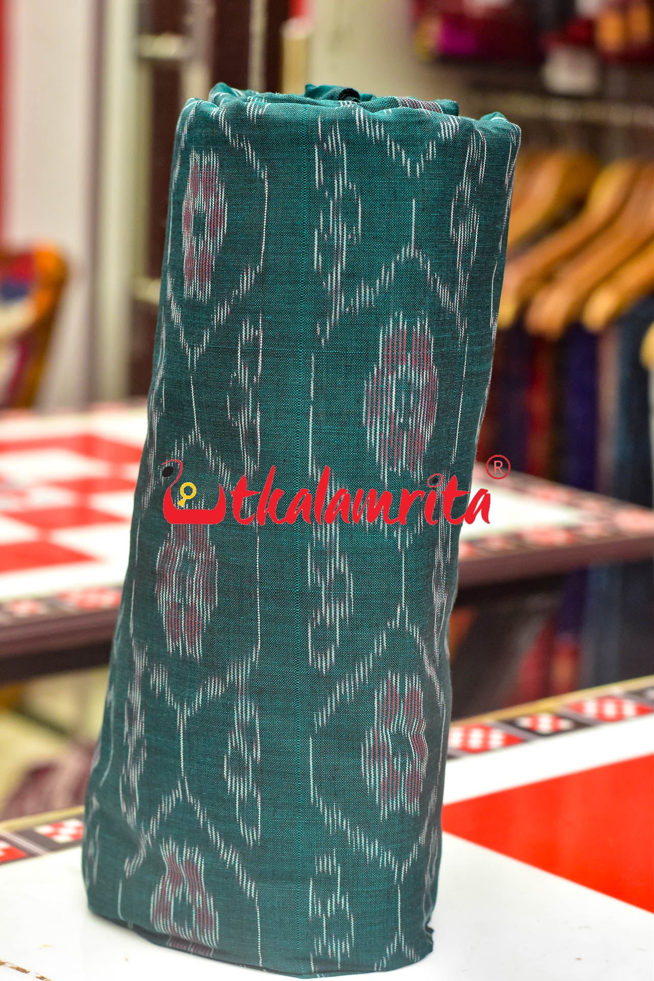 Green Phula Bandha Design (Fabric)