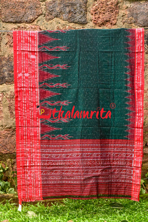 Bottlegreen Red Daali Scot Khandua Cotton
