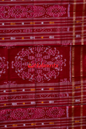 Hazar Buti Kaincha Fish Khandua Cotton Saree
