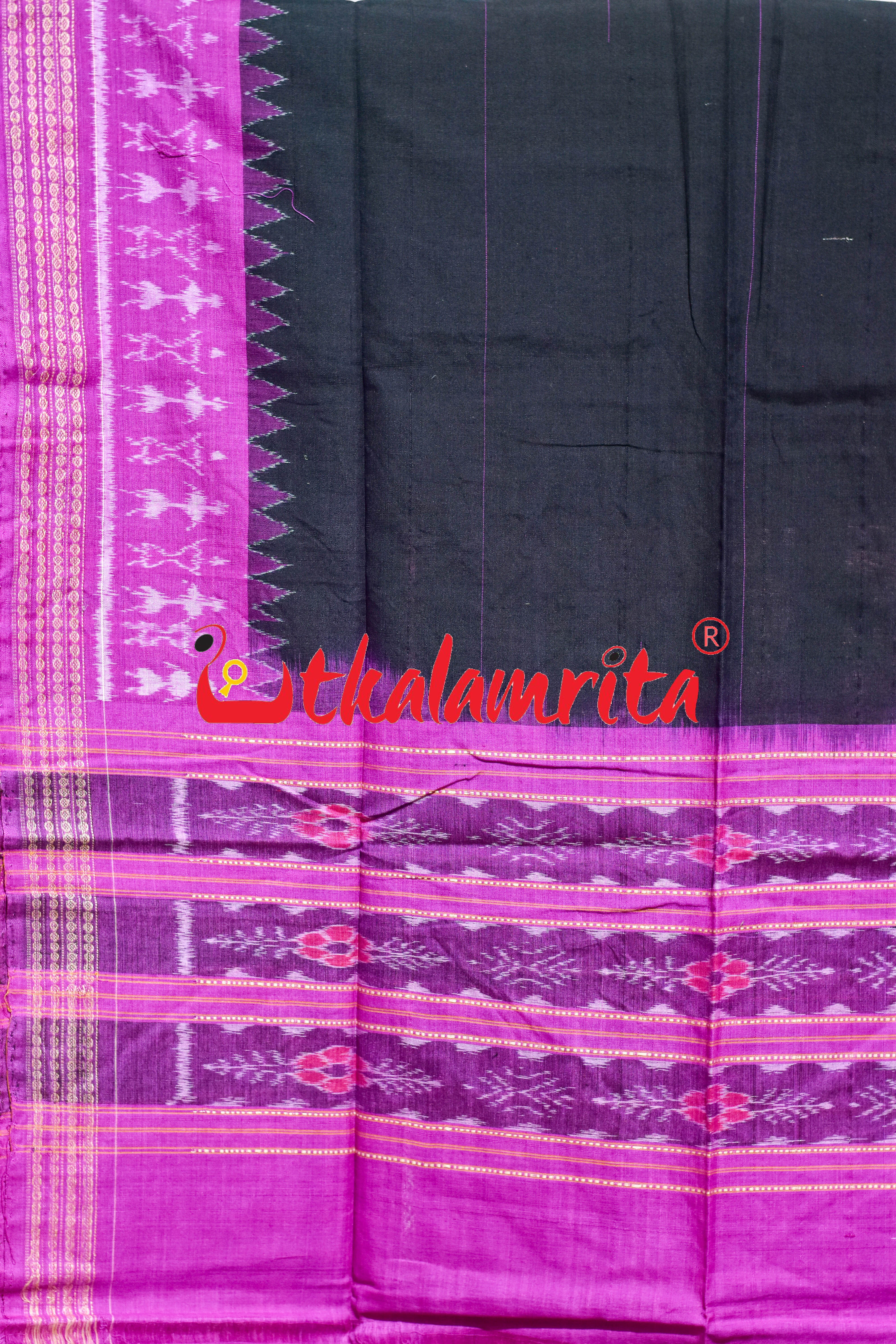 Purple Pentagon Mayura Tribal Sambalpuri Cotton Dress Set