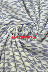 White Thikiri Sambalpuri Cotton (Fabric)