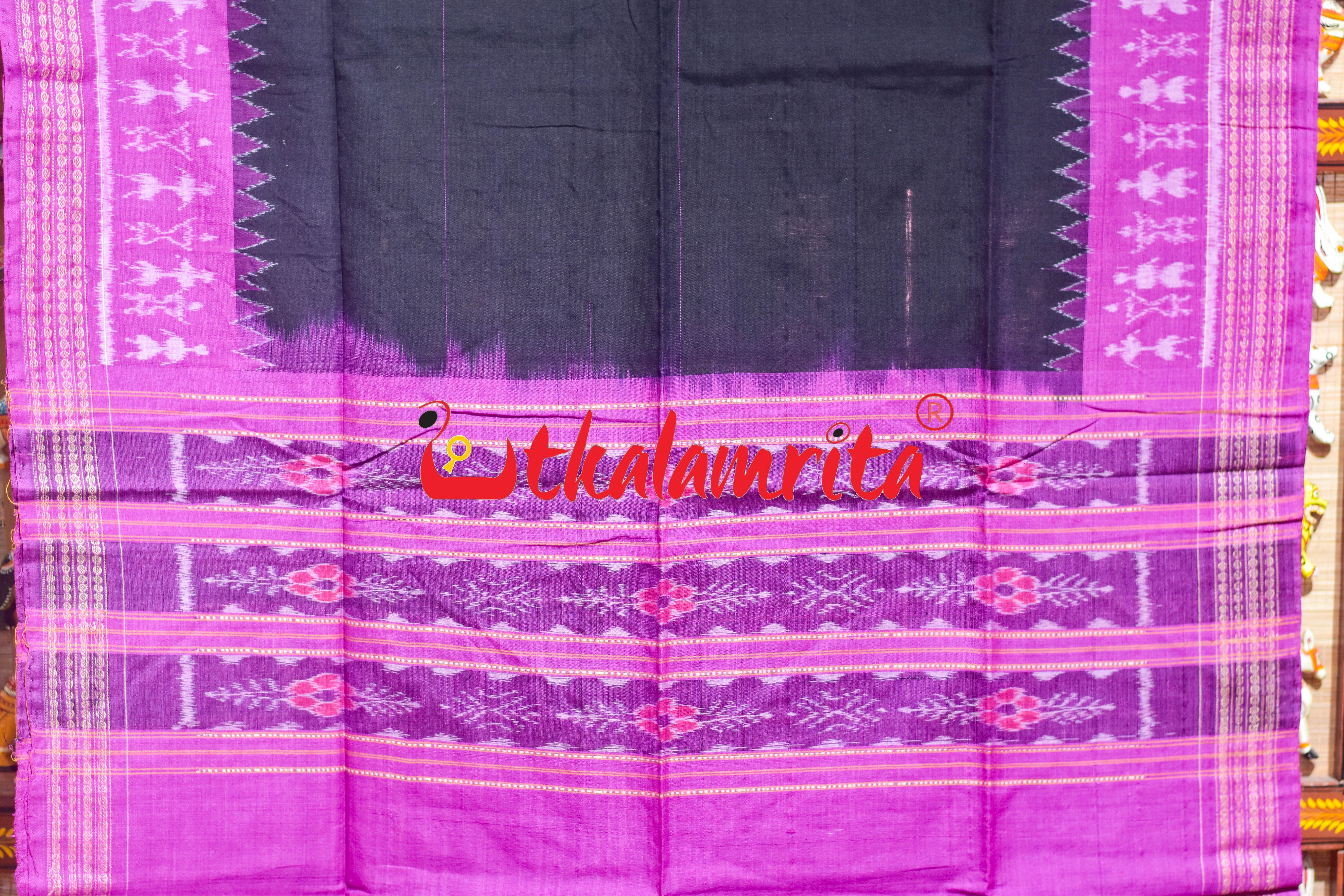Purple Pentagon Mayura Tribal Sambalpuri Cotton Dress Set