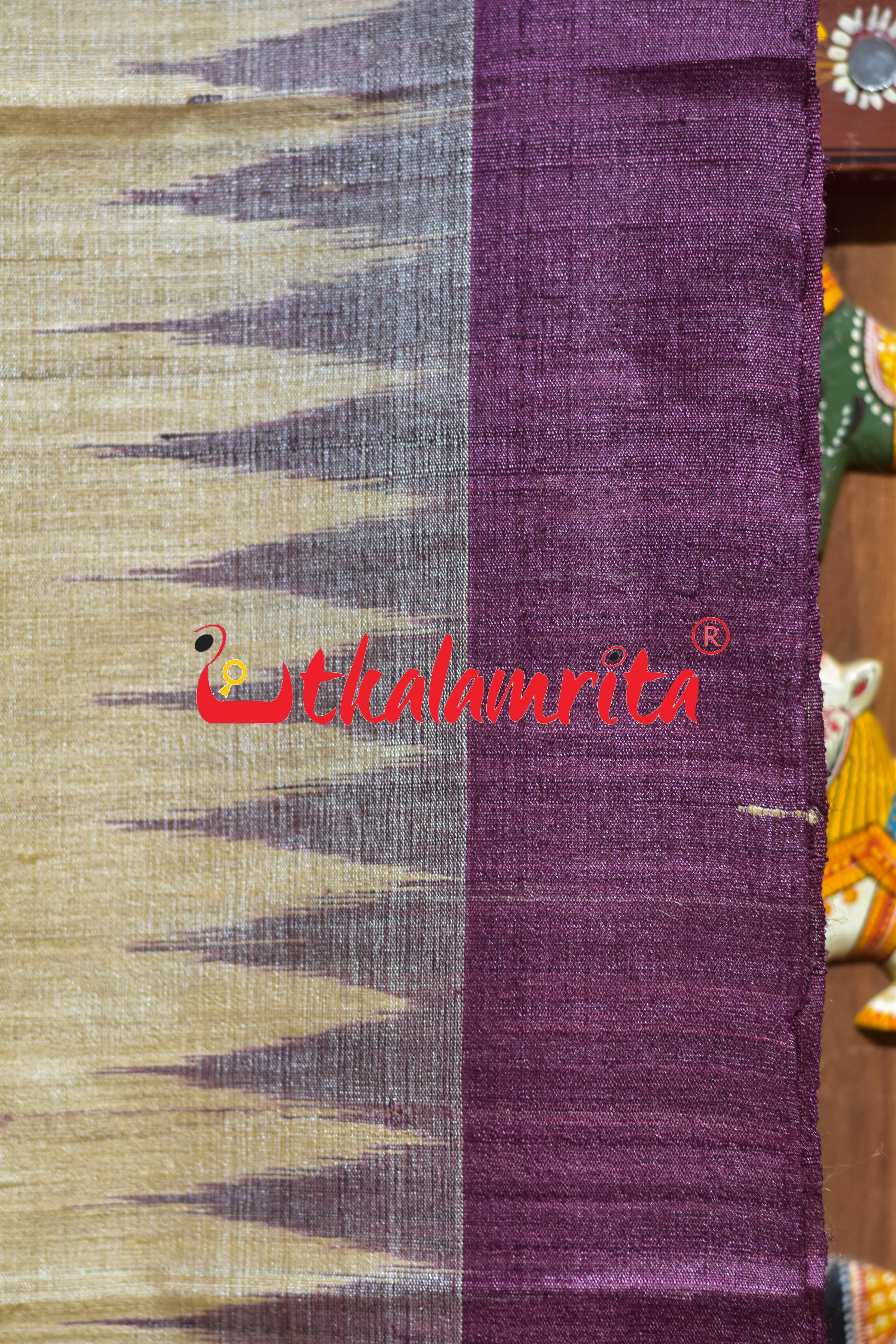 Natural Wine Fish Buti Padma Jala Anchal Gopalpur Tussar Saree