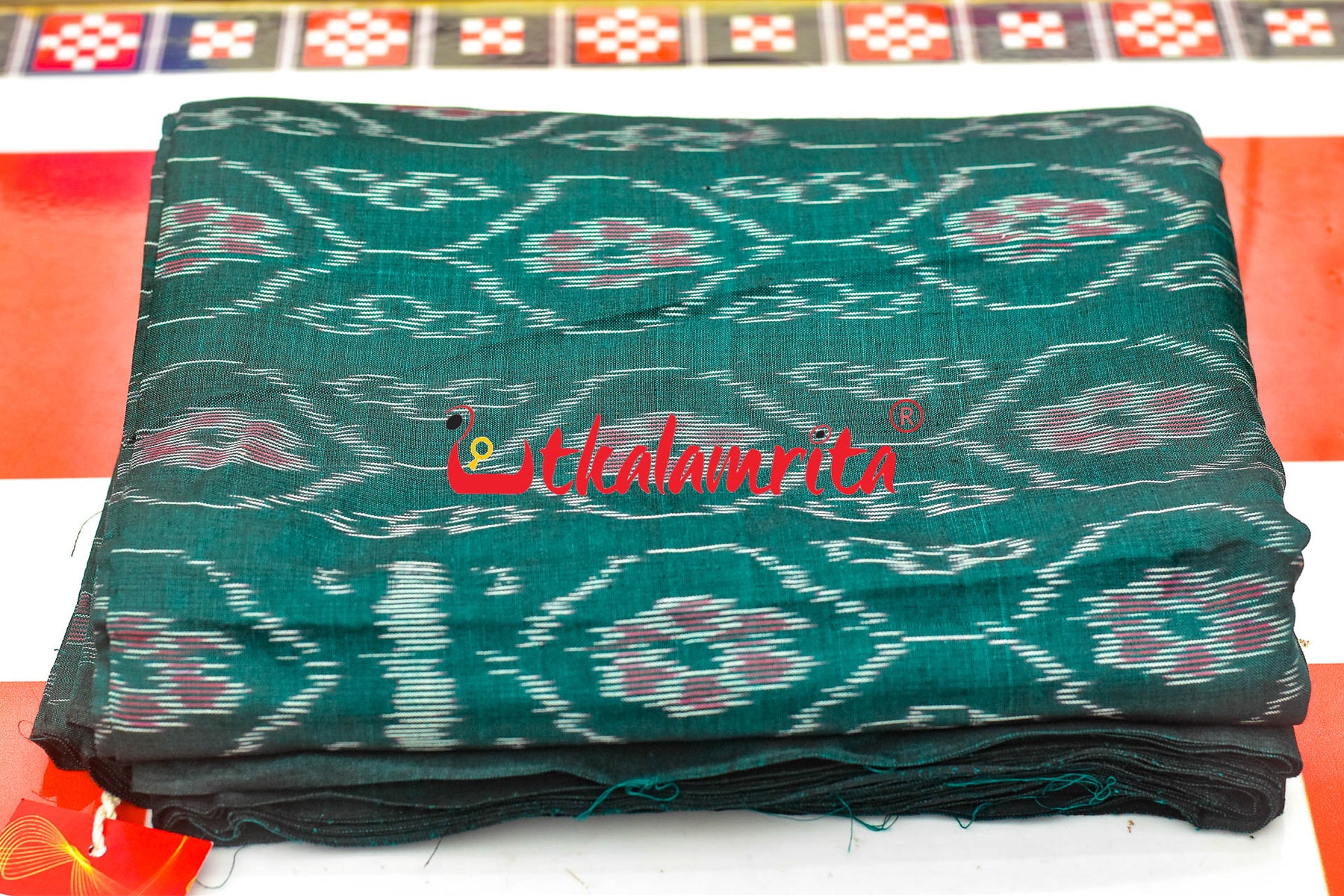 Green Phula Bandha Design (Fabric)