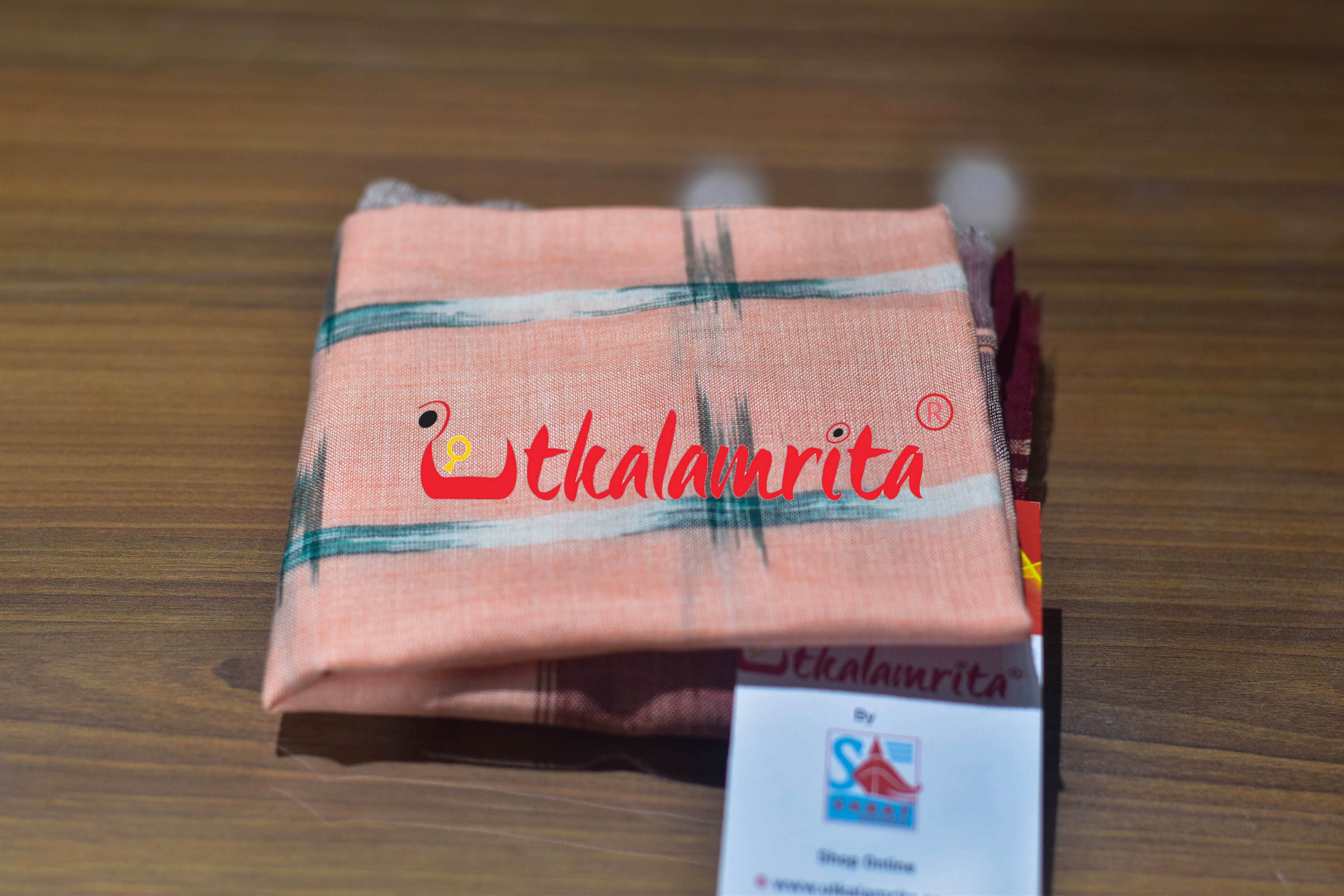 Cream Maroon Star (Rumal)