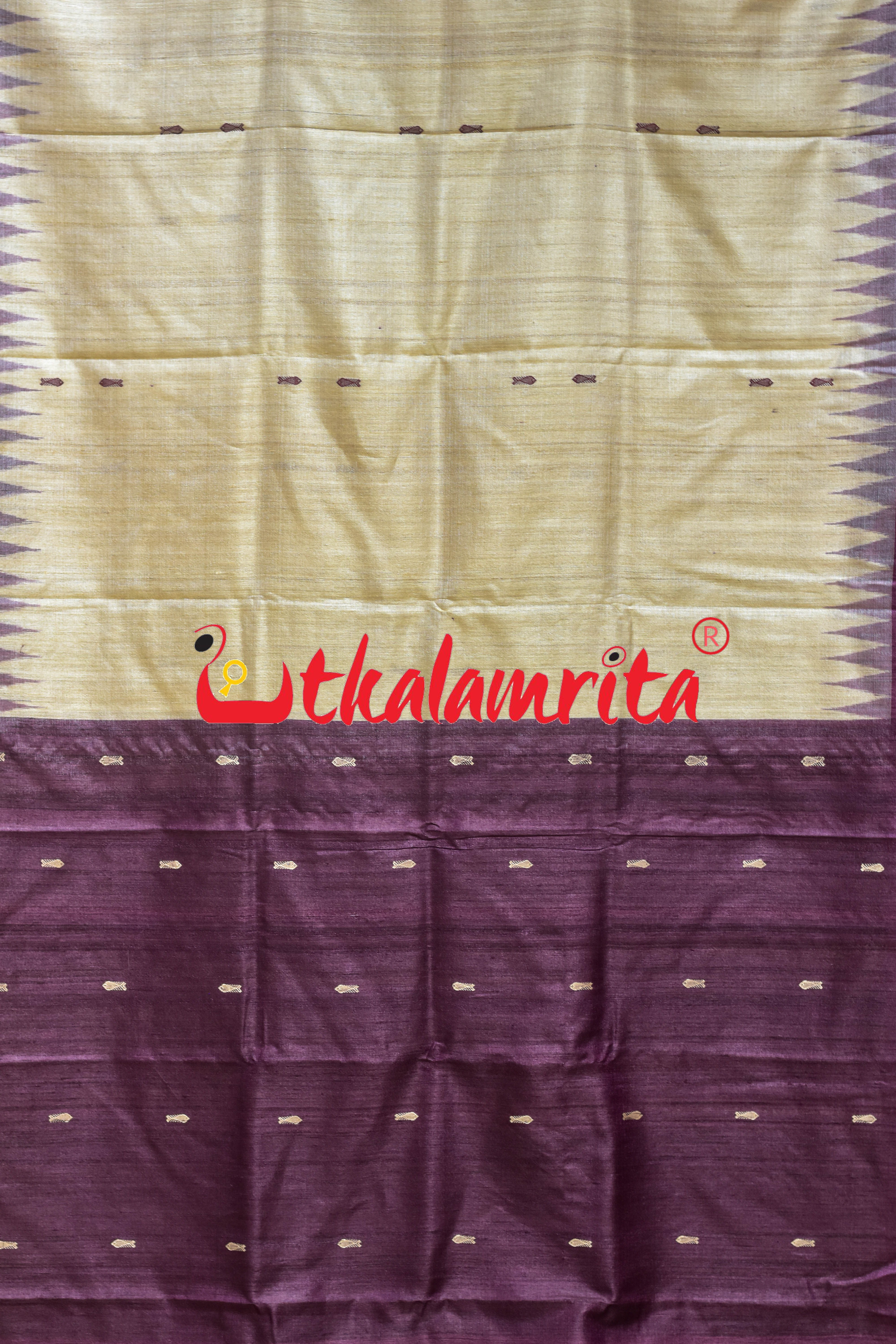 Natural Wine Fish Buti Padma Jala Anchal Gopalpur Tussar Saree