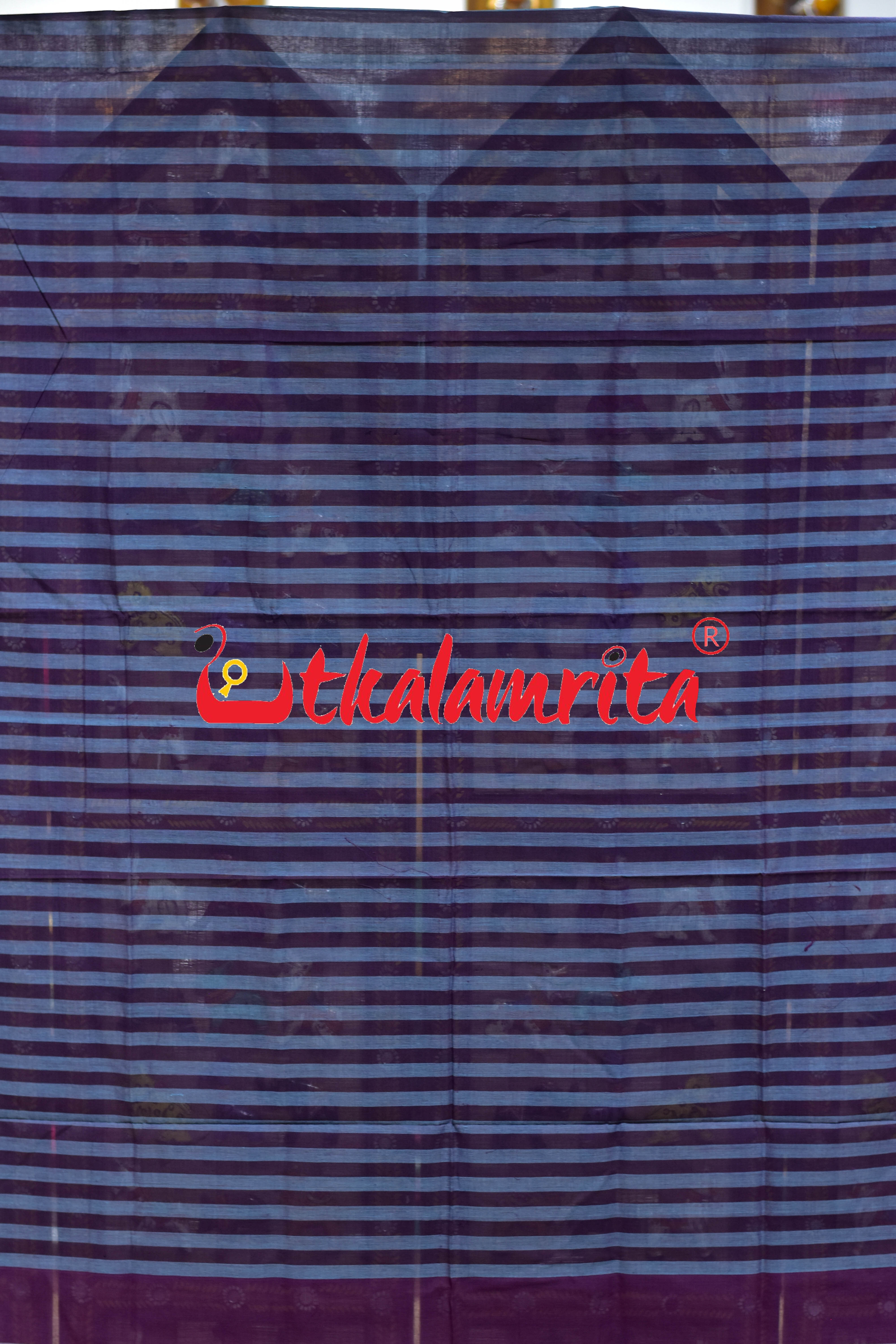 Ripe Plum Stripes Pittala Single Cotton (Lungi)