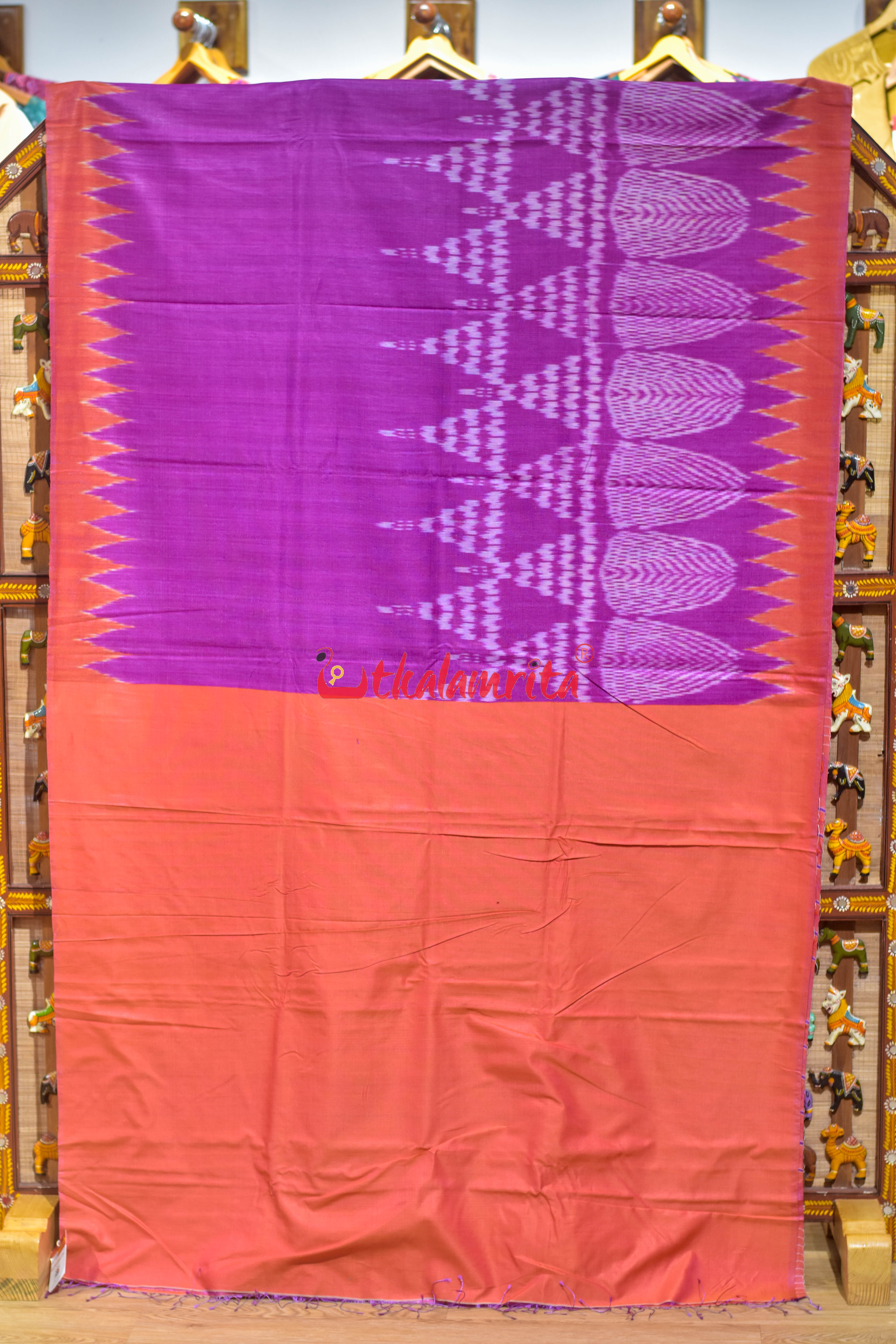 Rani Jhoti Chita Eri Gopalpur Tussar Silk Saree