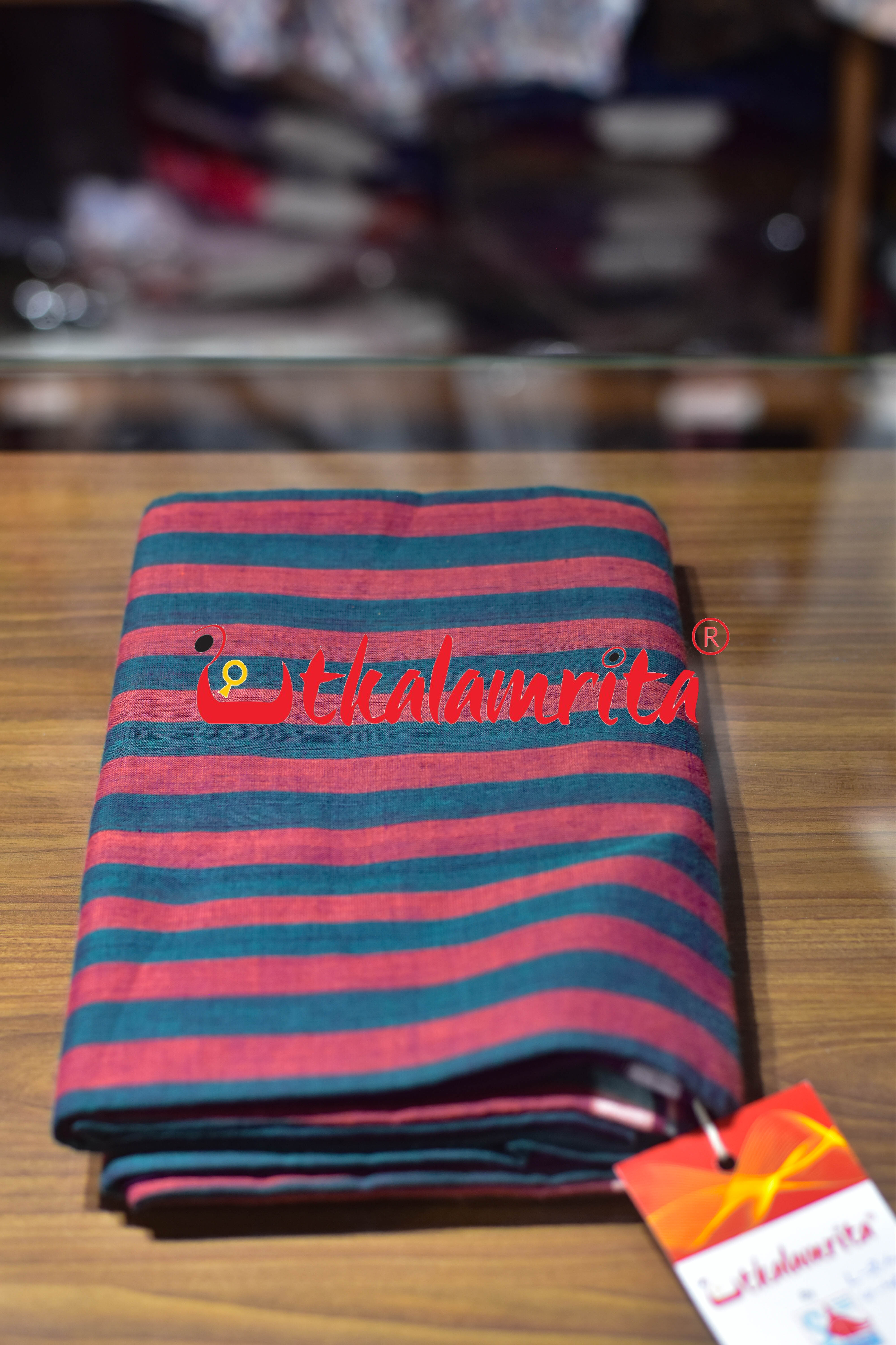 Teal Rose Pittala Single Cotton (Lungi)