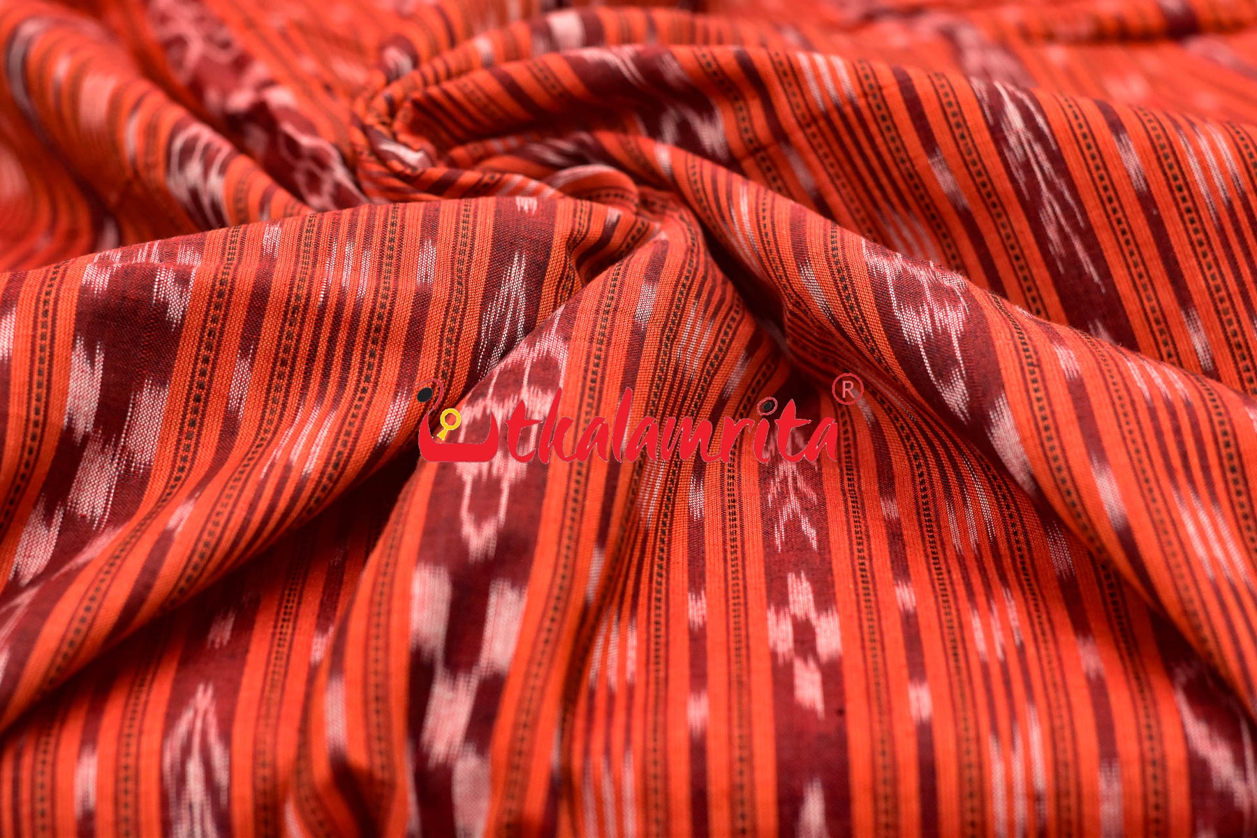 Orange Ikat (Fabric)