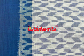 White Thikiri Sambalpuri Cotton (Fabric)