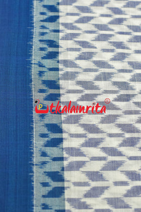 White Thikiri Sambalpuri Cotton (Fabric)