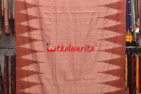 Rust Temples Kargil Kumbha Cotton Saree