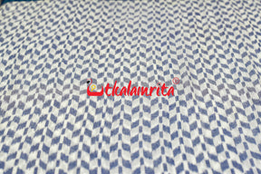 White Thikiri Sambalpuri Cotton (Fabric)