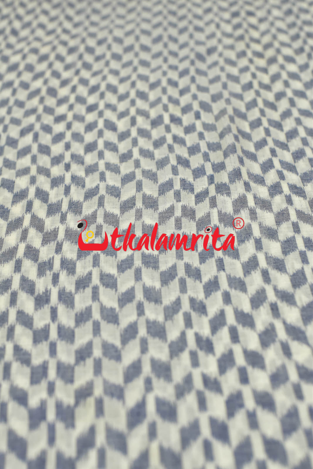 White Thikiri Sambalpuri Cotton (Fabric)