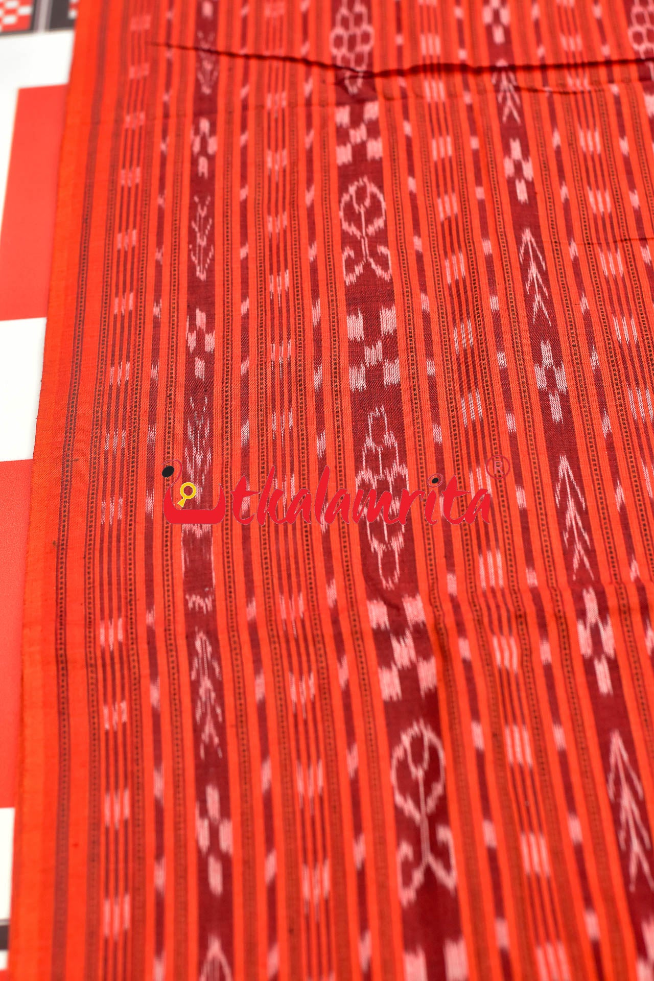 Orange Ikat (Fabric)