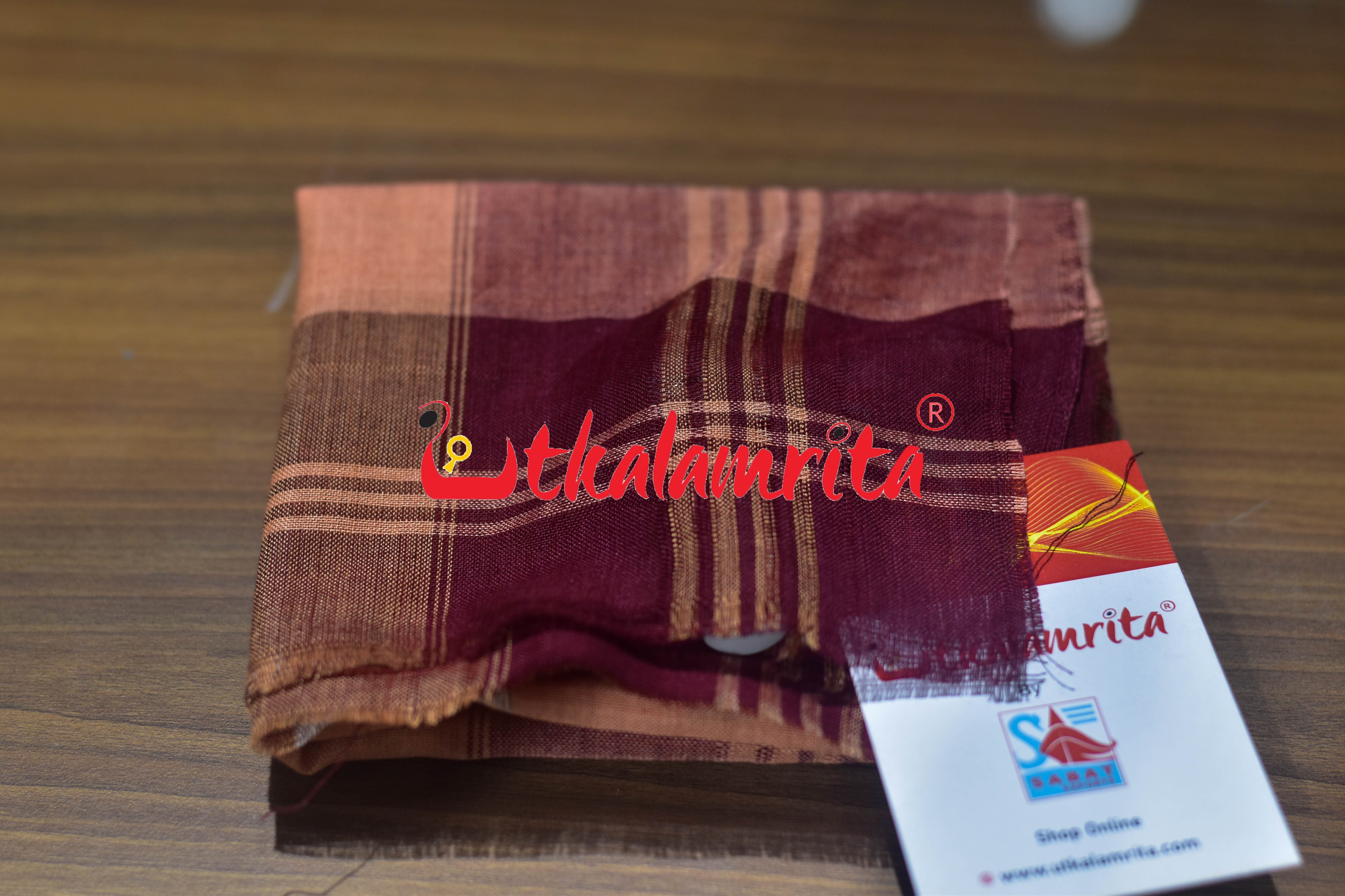 Tan Maroon Star (Rumal)