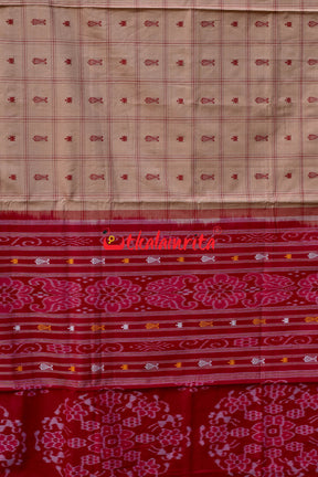Hazar Buti Kaincha Fish Khandua Cotton Saree