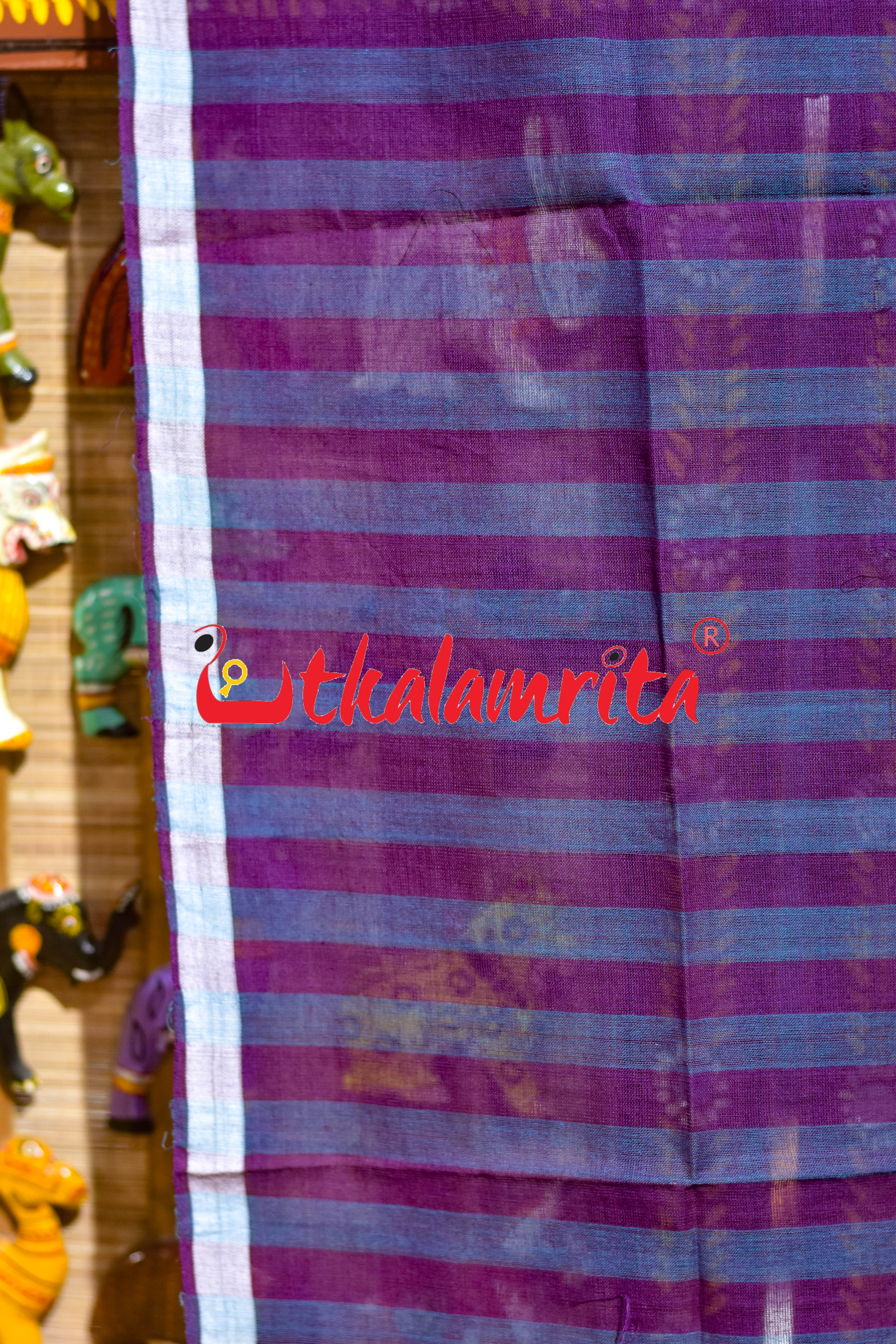 Wine Lilac Pittala Single Cotton (Lungi)