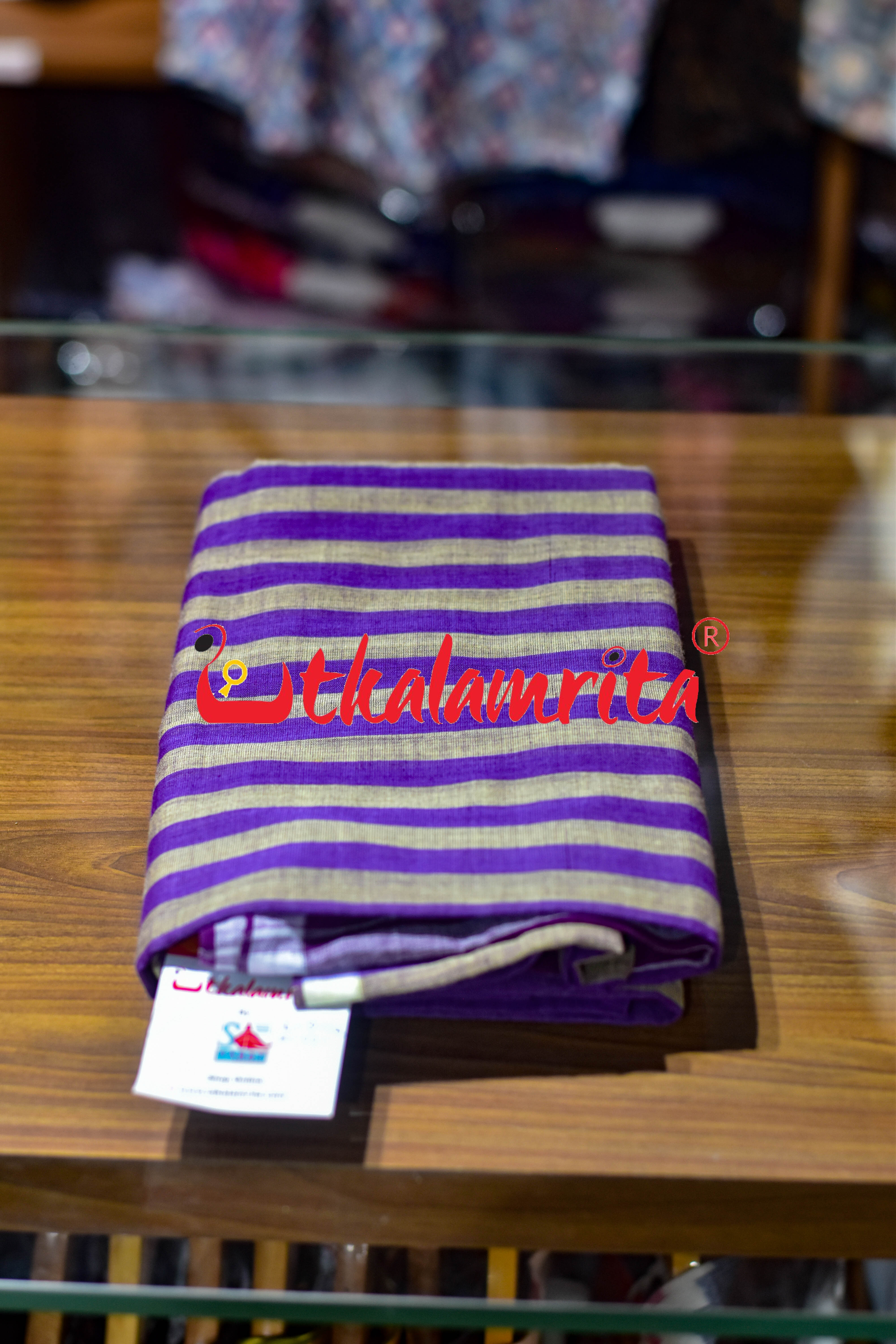 Ash Violet Pittala Single Cotton (Lungi)