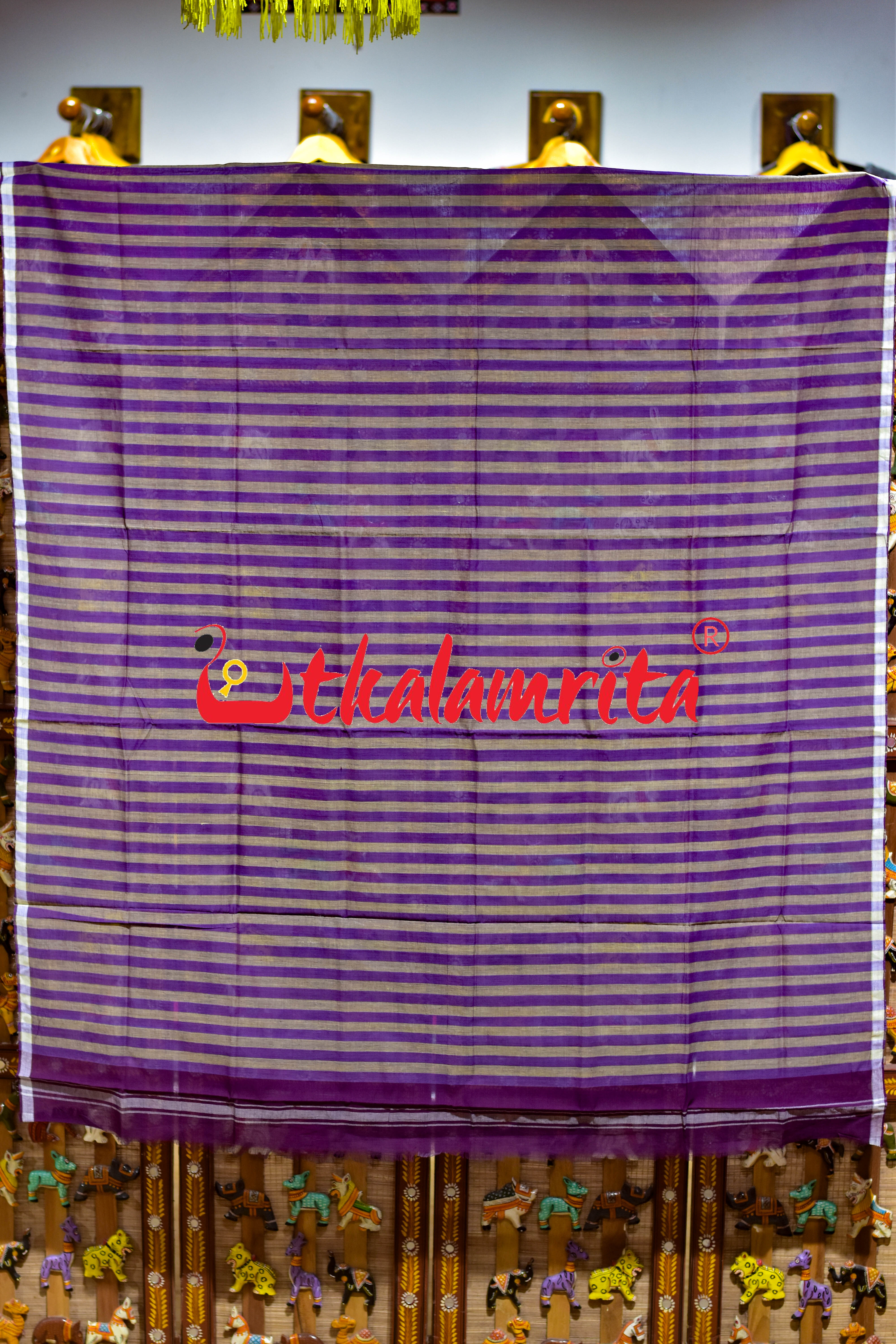 Ash Violet Pittala Single Cotton (Lungi)