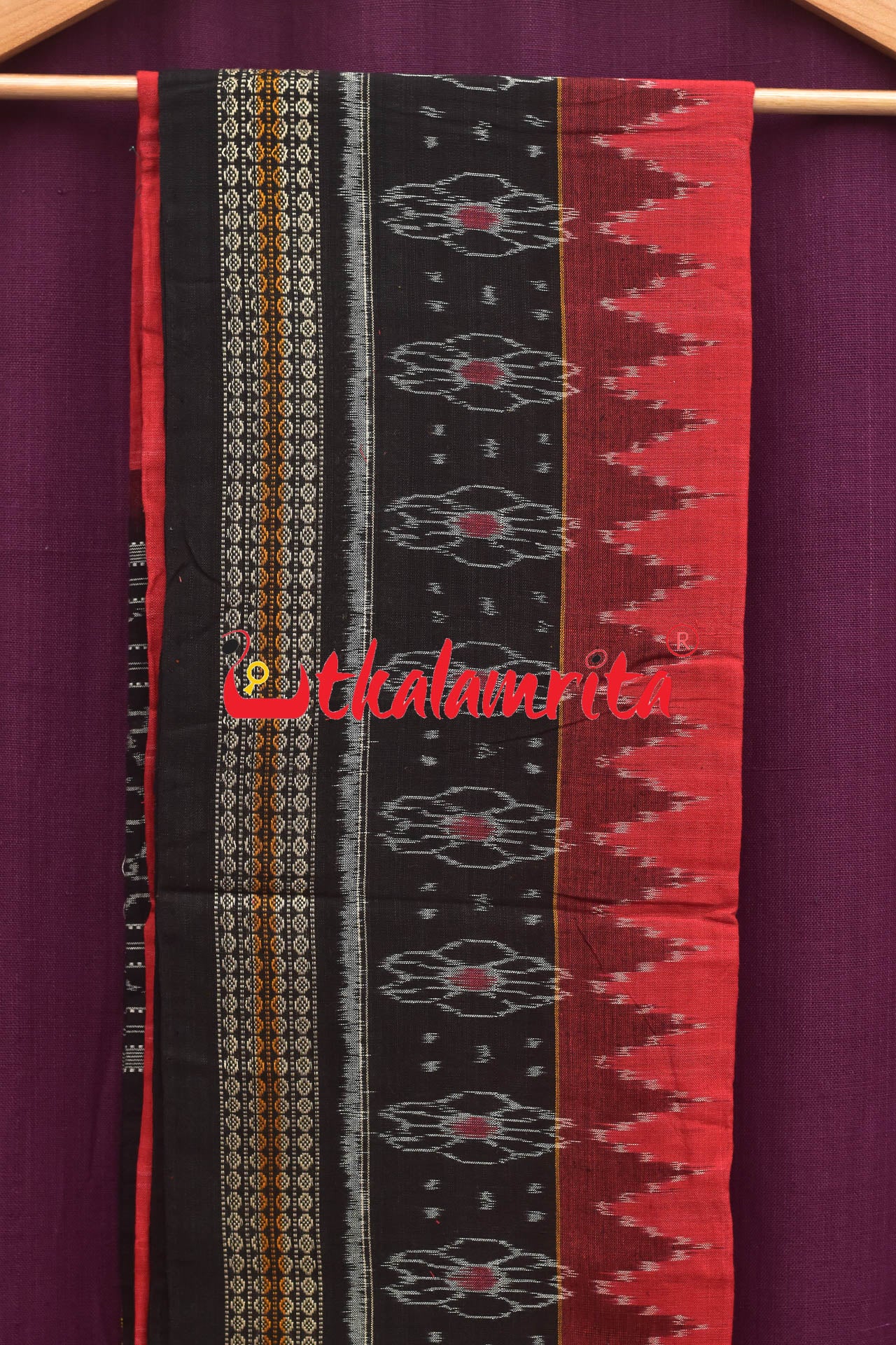 Black with Waves Sambalpuri Dress Set