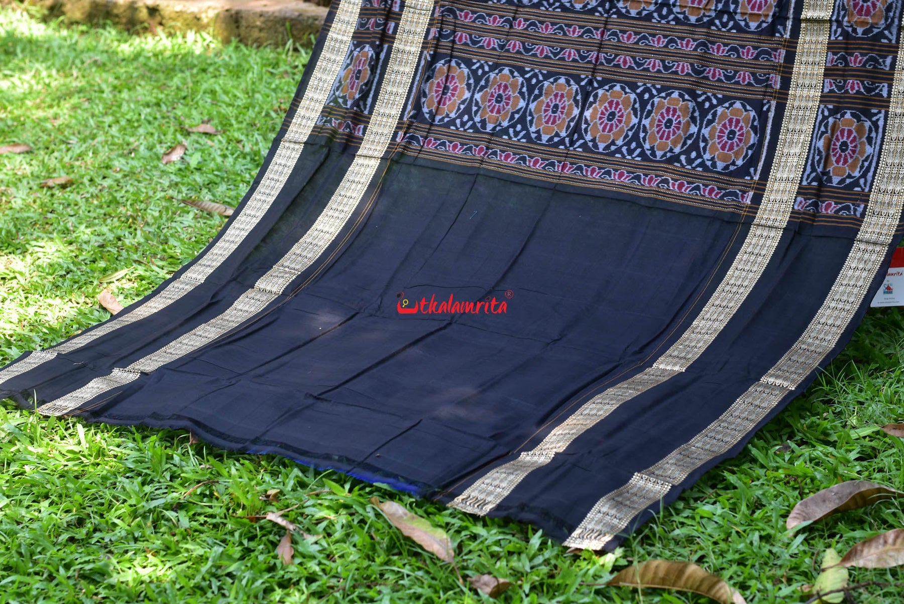 Peacocks Sambalpuri Bandha Cotton Saree