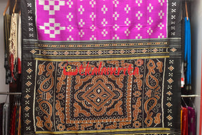 Pink Pasapali Design Khandua Silk Saree