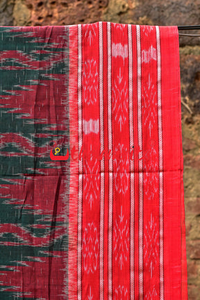 Bottlegreen Red Daali Scot Khandua Cotton