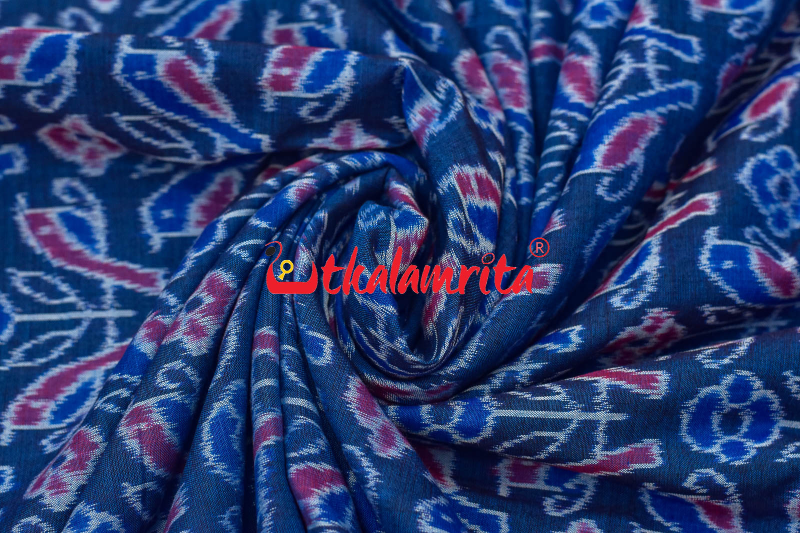 Blue Chadhei Sambalpuri Cotton (Fabric)